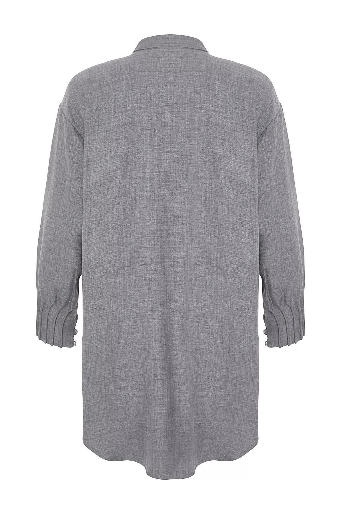 Grey Checked Button Down Shirt, C101_5662, large image number 7