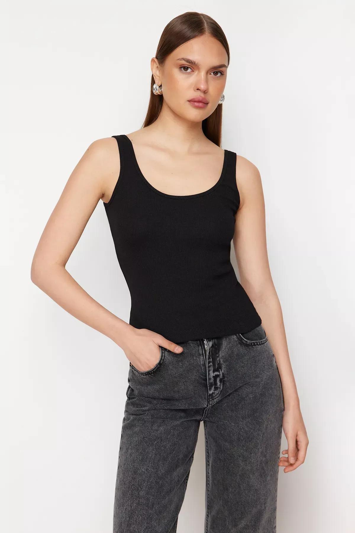 Multicolour Fitted Ribbed Undershirt, C101_1458, large image number 4