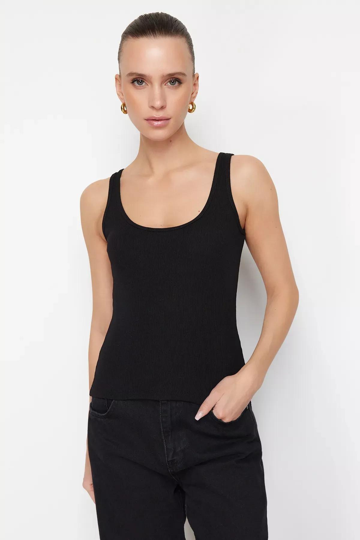 Multicolour Fitted Ribbed Undershirt, C101_1458, large image number 6