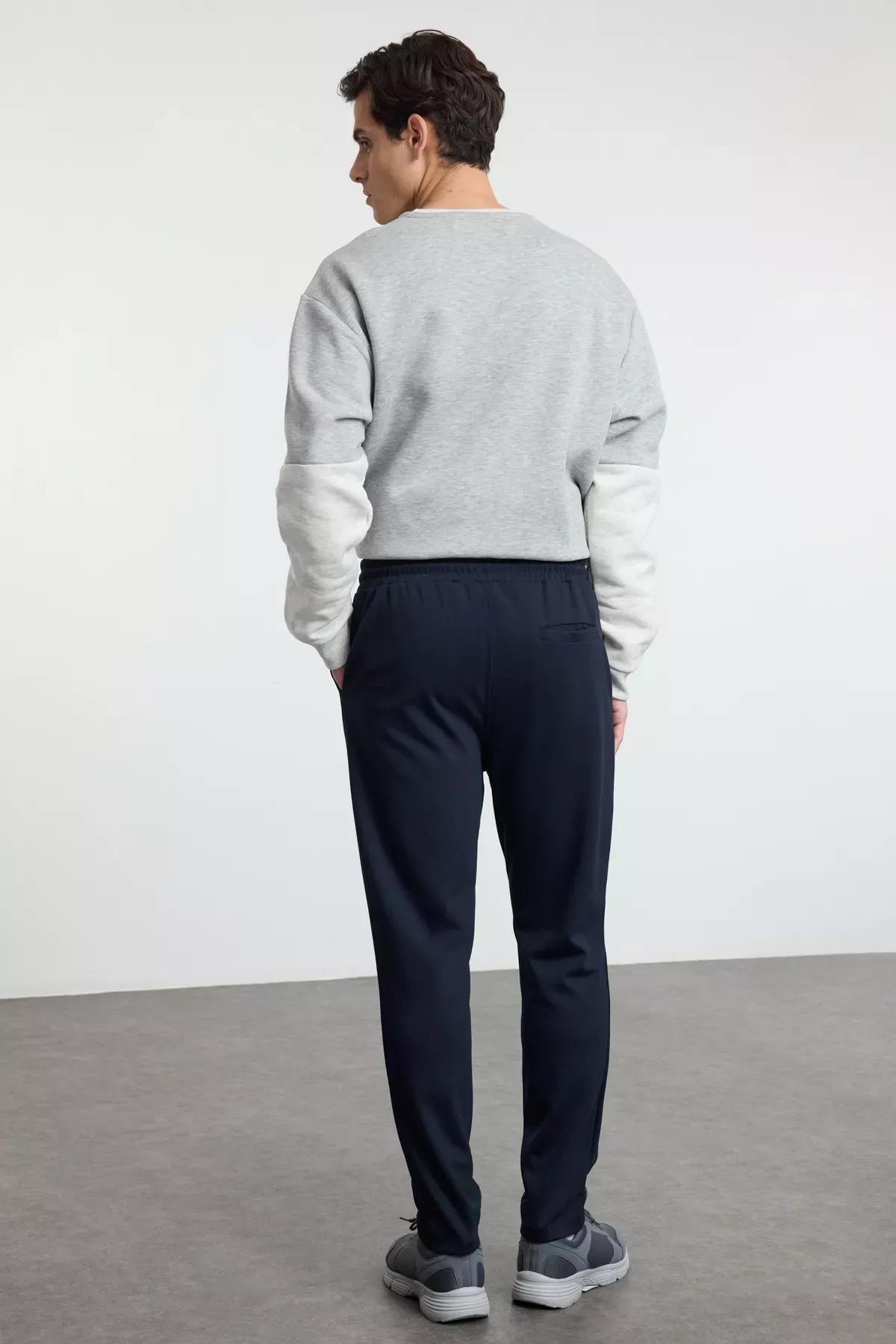 Beige Animal Embroidered Fleece Sweatshirt, Light Navy Blue, large image number 13