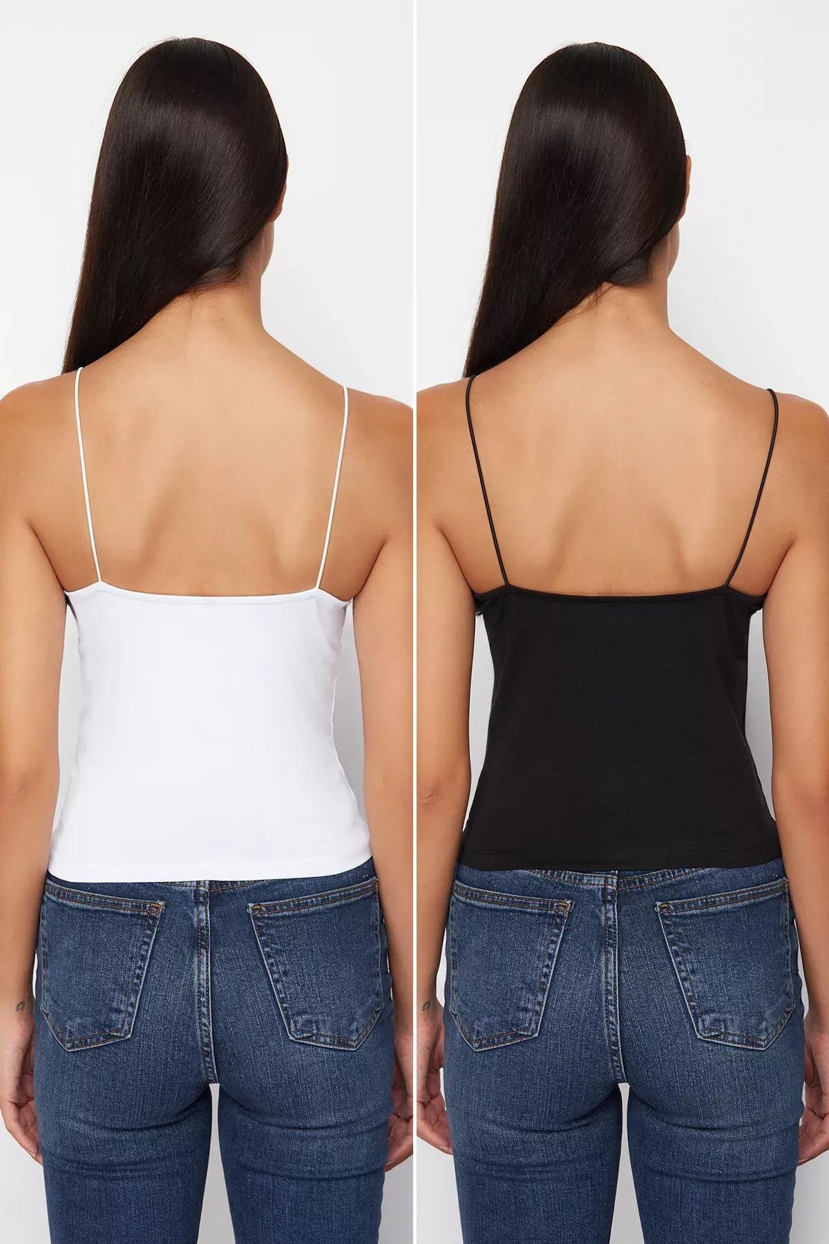 Flexible Set Of 2 Basic Shirt, BLACK WHITE, large image number 1