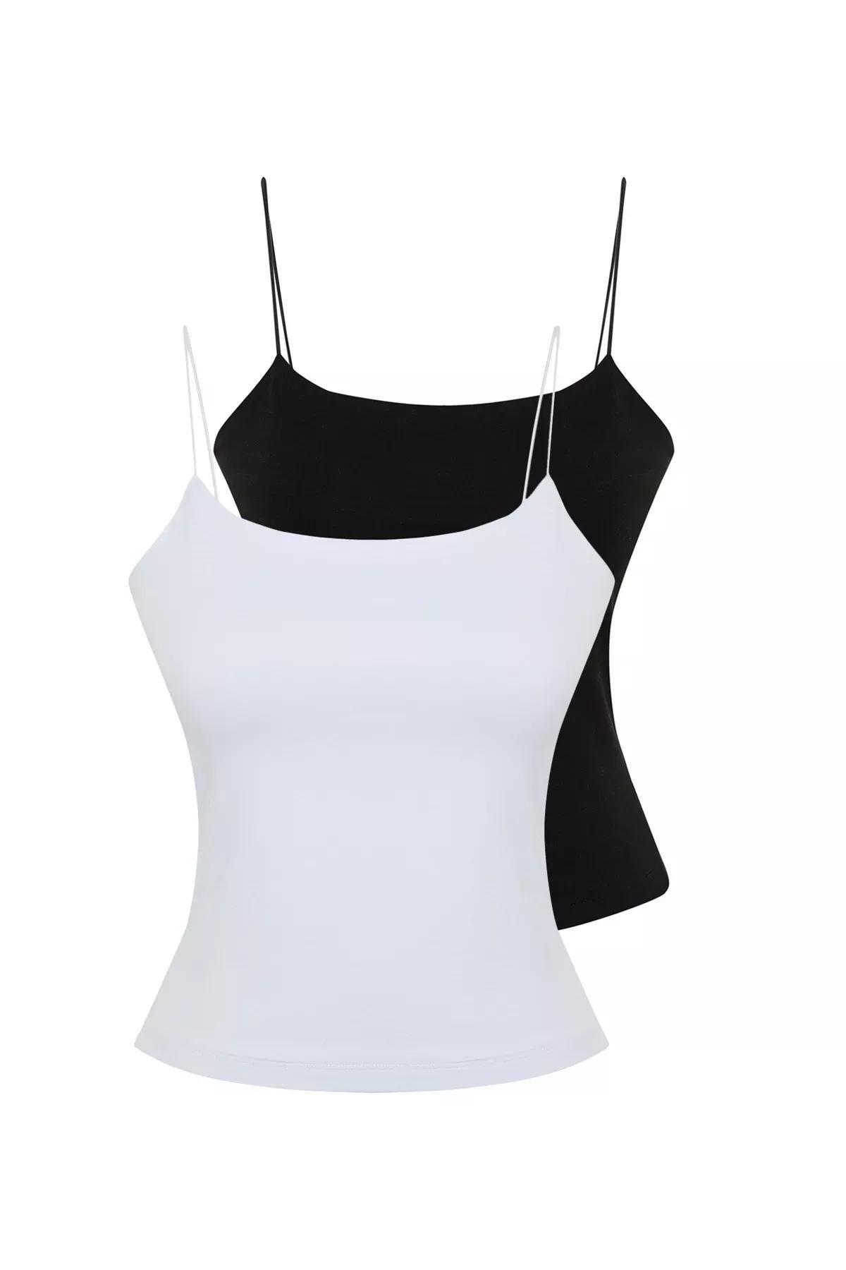 Flexible Set Of 2 Basic Shirt, BLACK WHITE, large image number 5