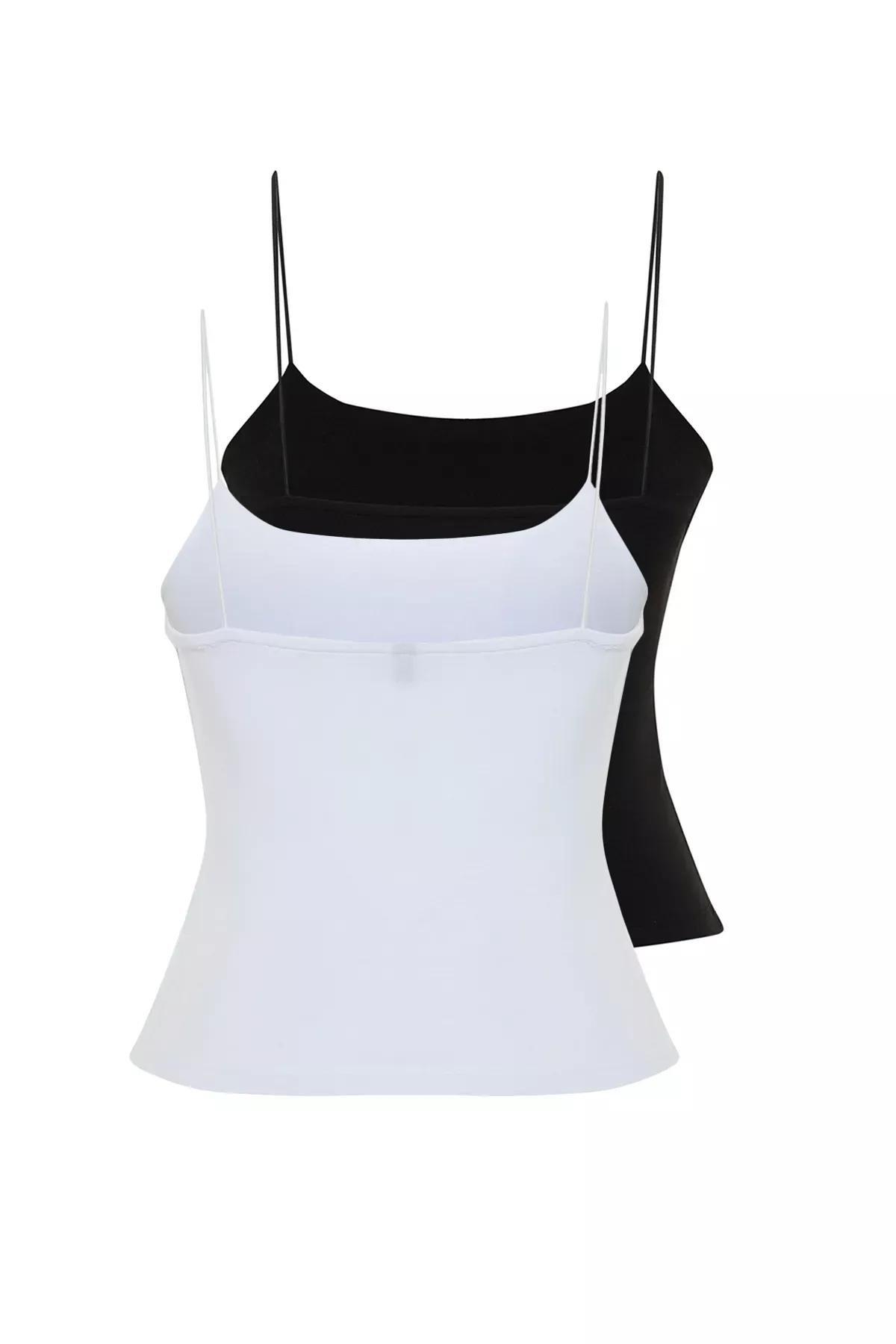 Flexible Set Of 2 Basic Shirt, BLACK WHITE, large image number 6