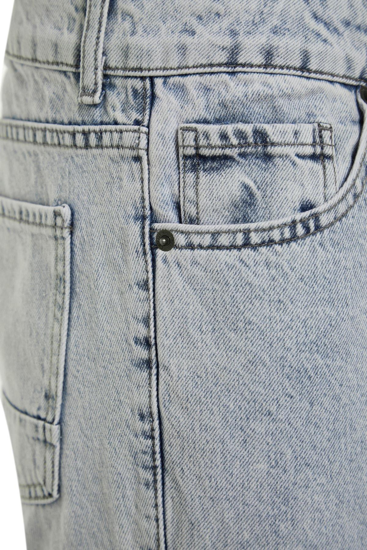 Navy Mid Waist Cotton Jeans, , large image number 6