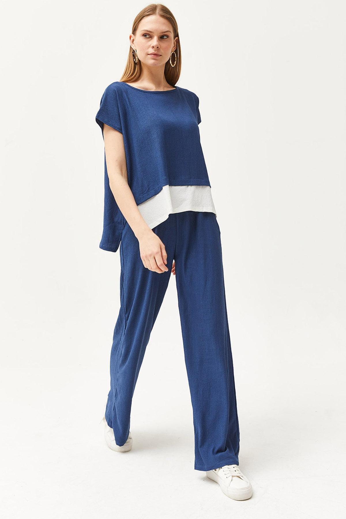 Blue Detailed Co-Ord Set, , large image number 3