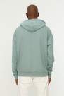 Trendyol - Green Oversize Hooded Sweatshirt