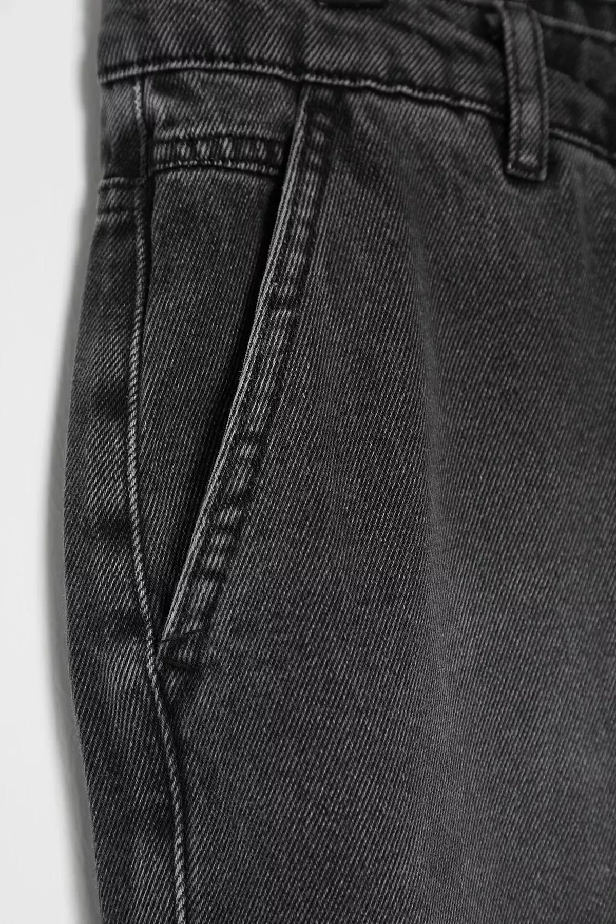 Grey Wide Leg Plus Jeans, Anthracite, large image number 9