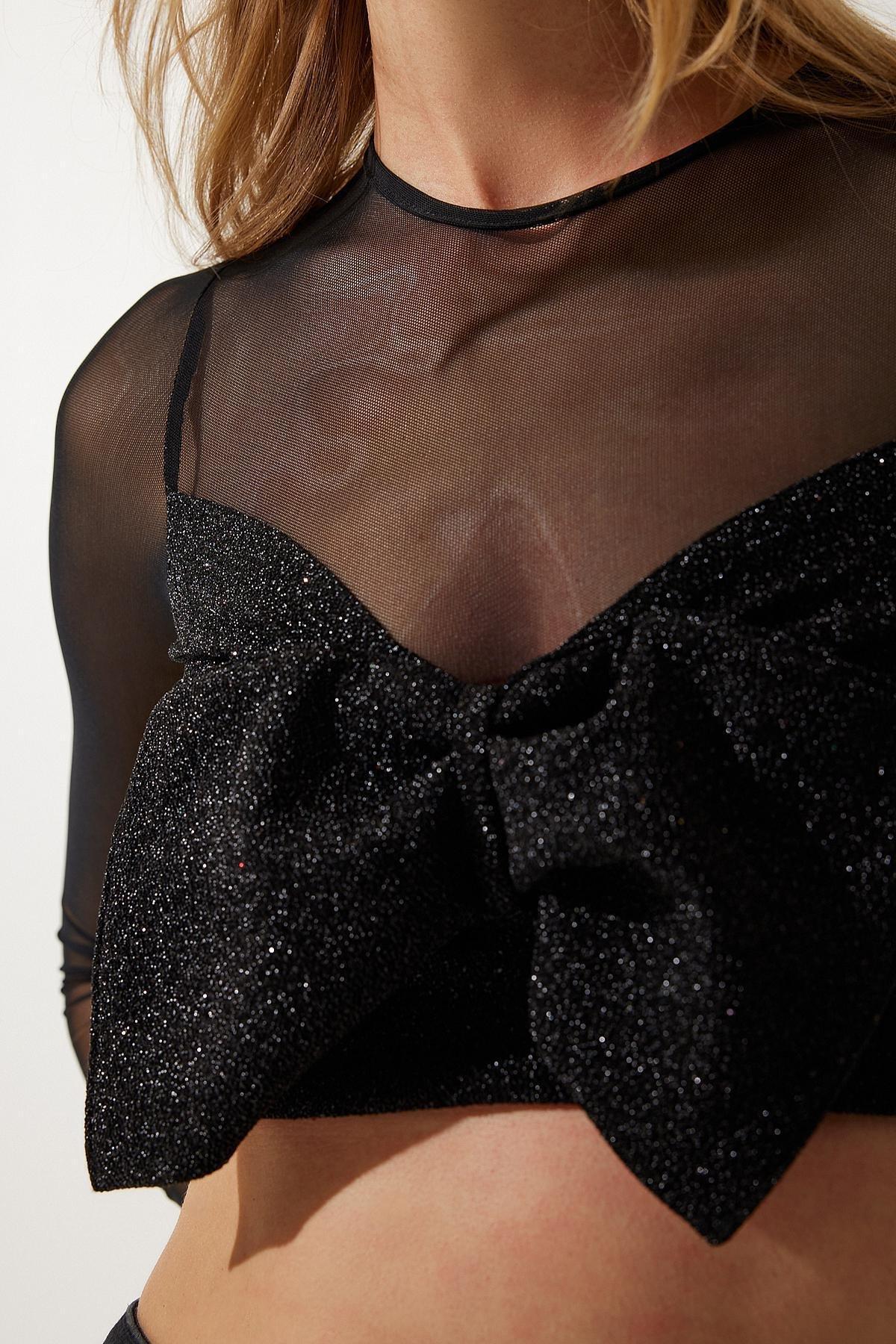 Black Knot Party Blouse, , large image number 3