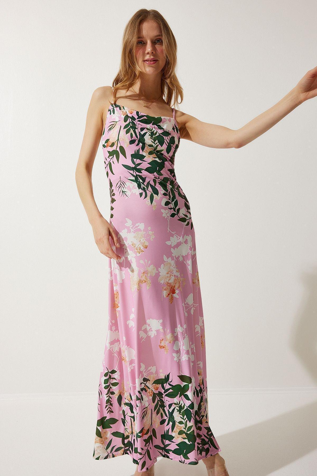 Pink Floral Romantic Maxi Dress, , large image number 2