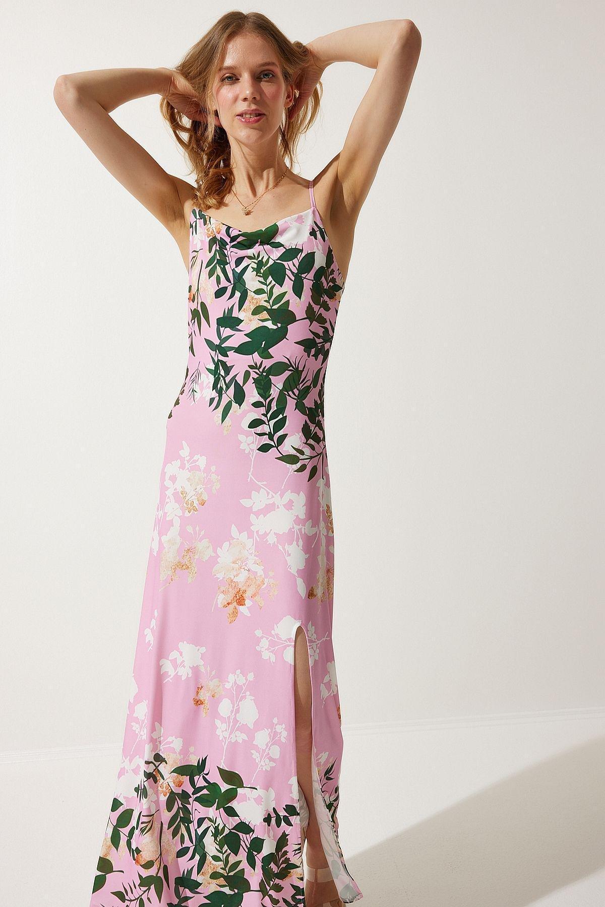 Pink Floral Romantic Maxi Dress, , large image number 3