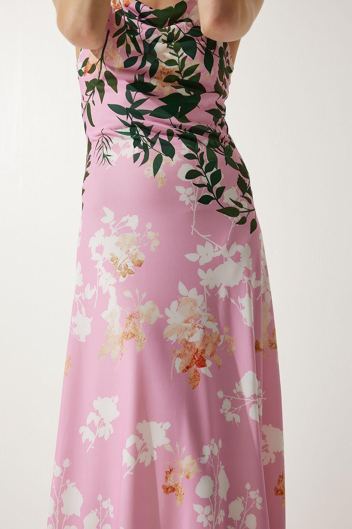 Pink Floral Romantic Maxi Dress, , large image number 4