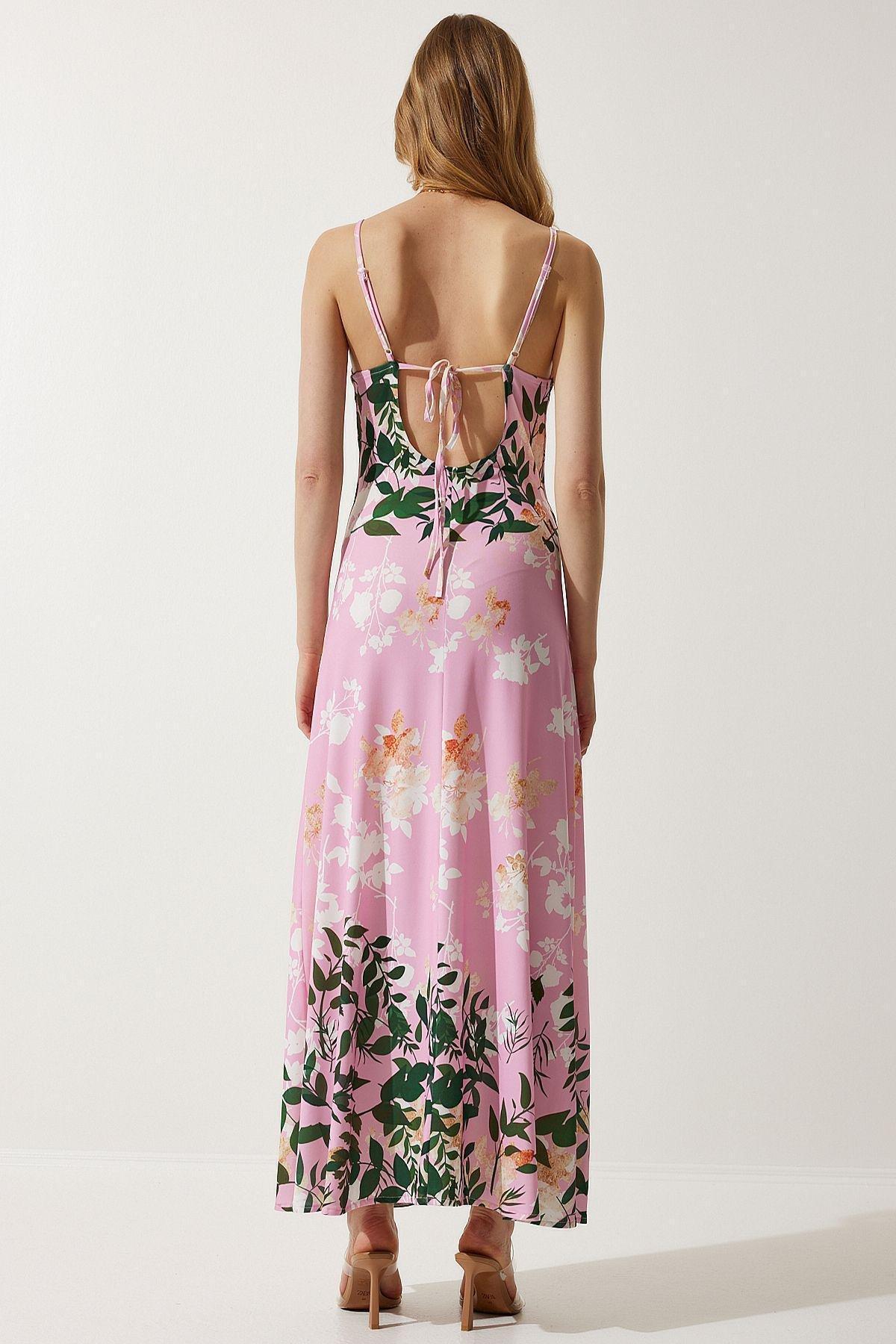 Pink Floral Romantic Maxi Dress, , large image number 5
