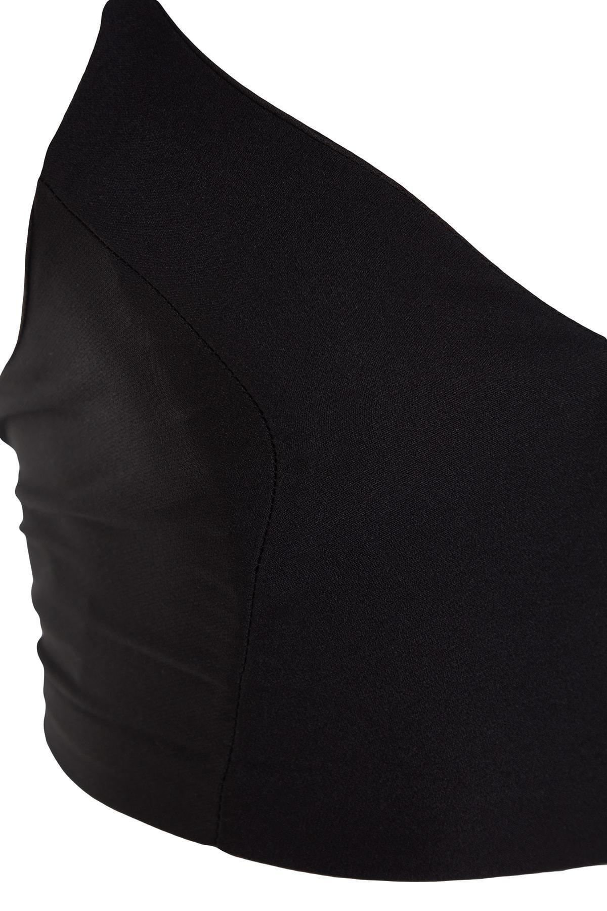 Black Plain Crop Top, , large image number 7