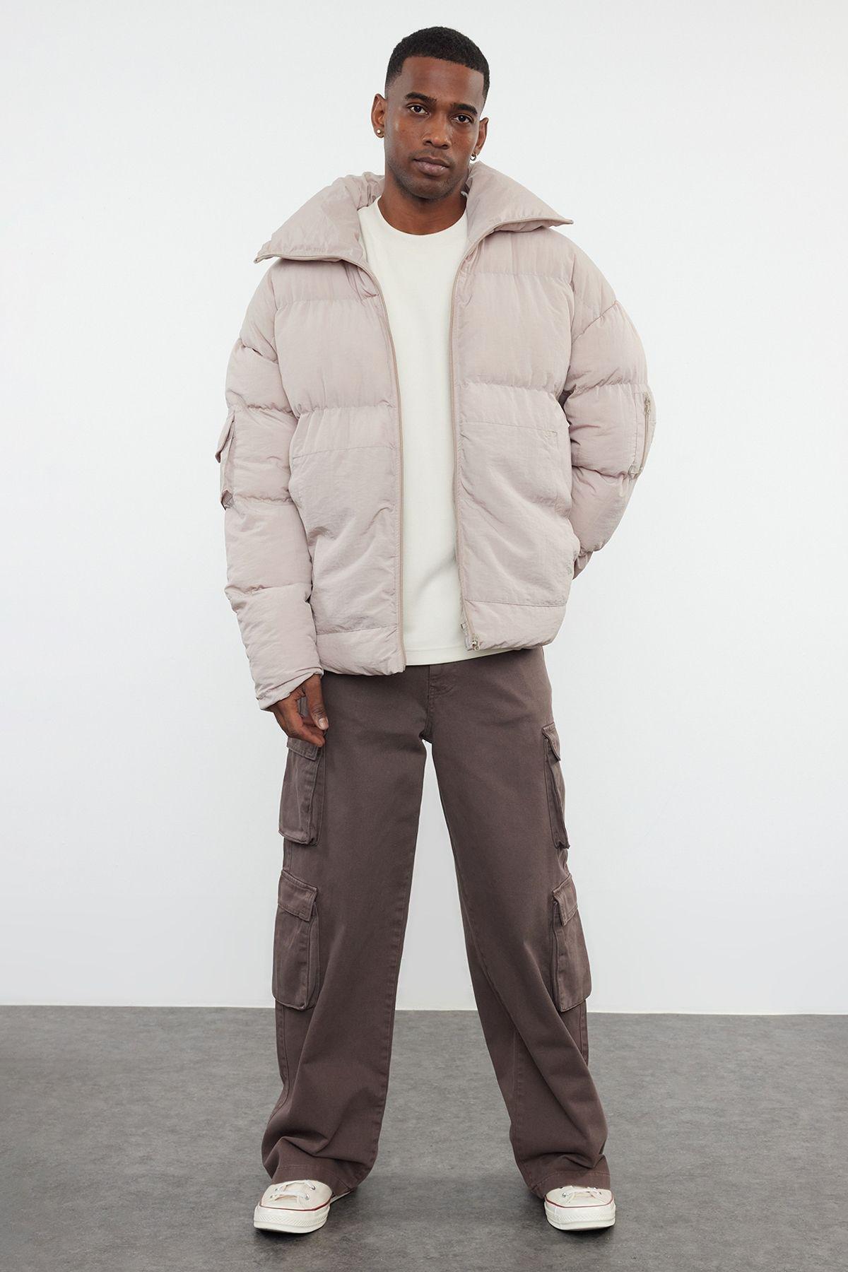 Unisex Taslan Relaxed Fit Winter Puffer Coat TMNAW25MO00007, Single item, , large image number 0