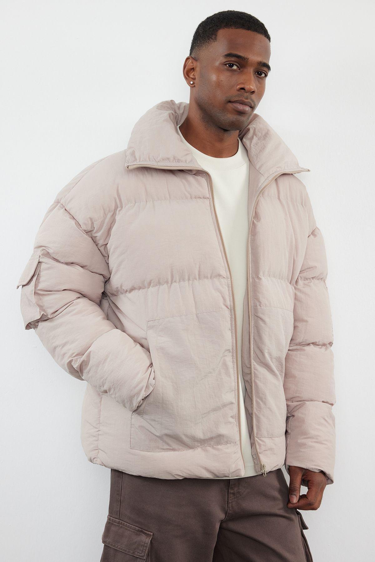 Unisex Taslan Relaxed Fit Winter Puffer Coat TMNAW25MO00007, Single item, , large image number 1