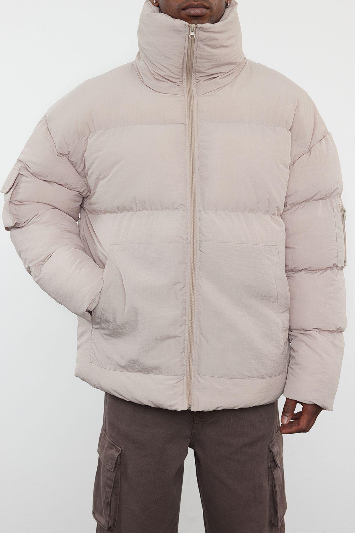 Unisex Taslan Relaxed Fit Winter Puffer Coat TMNAW25MO00007, Single item, , large image number 2