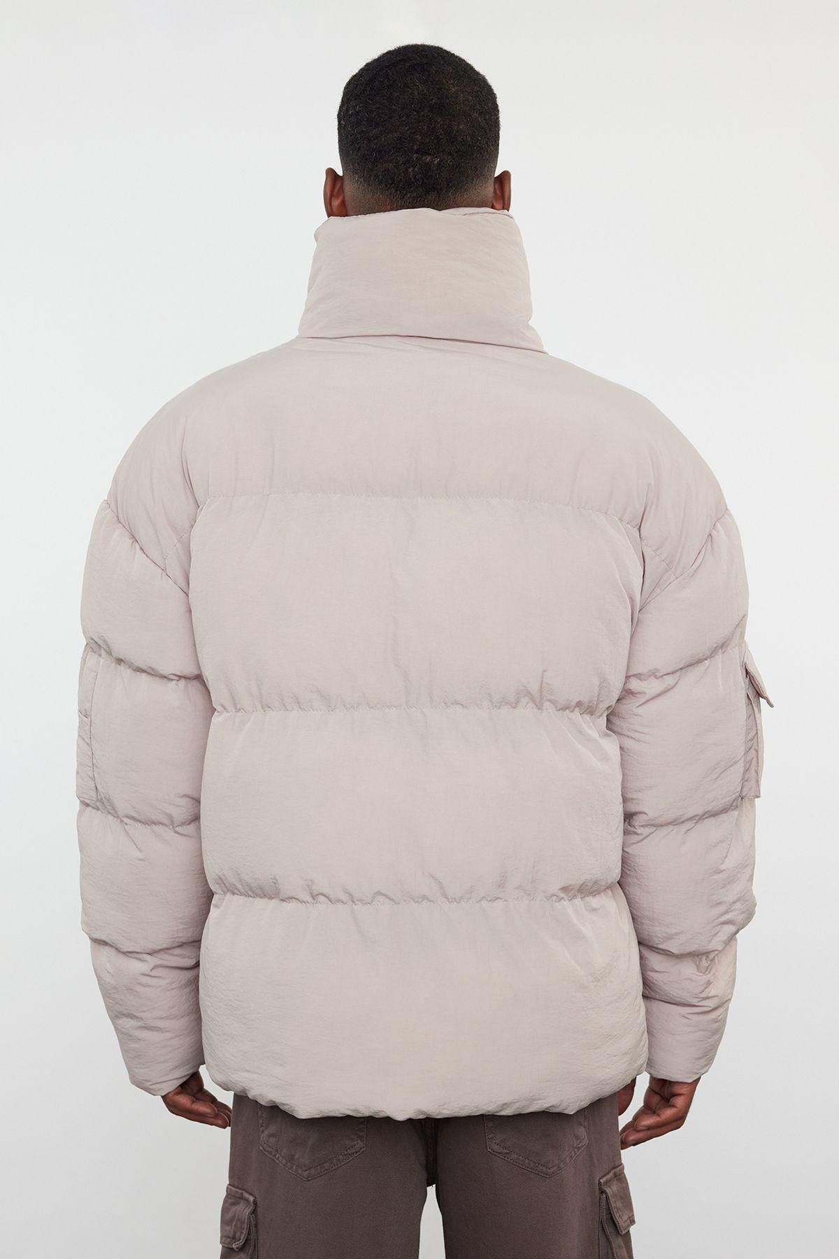 Unisex Taslan Relaxed Fit Winter Puffer Coat TMNAW25MO00007, Single item, , large image number 4
