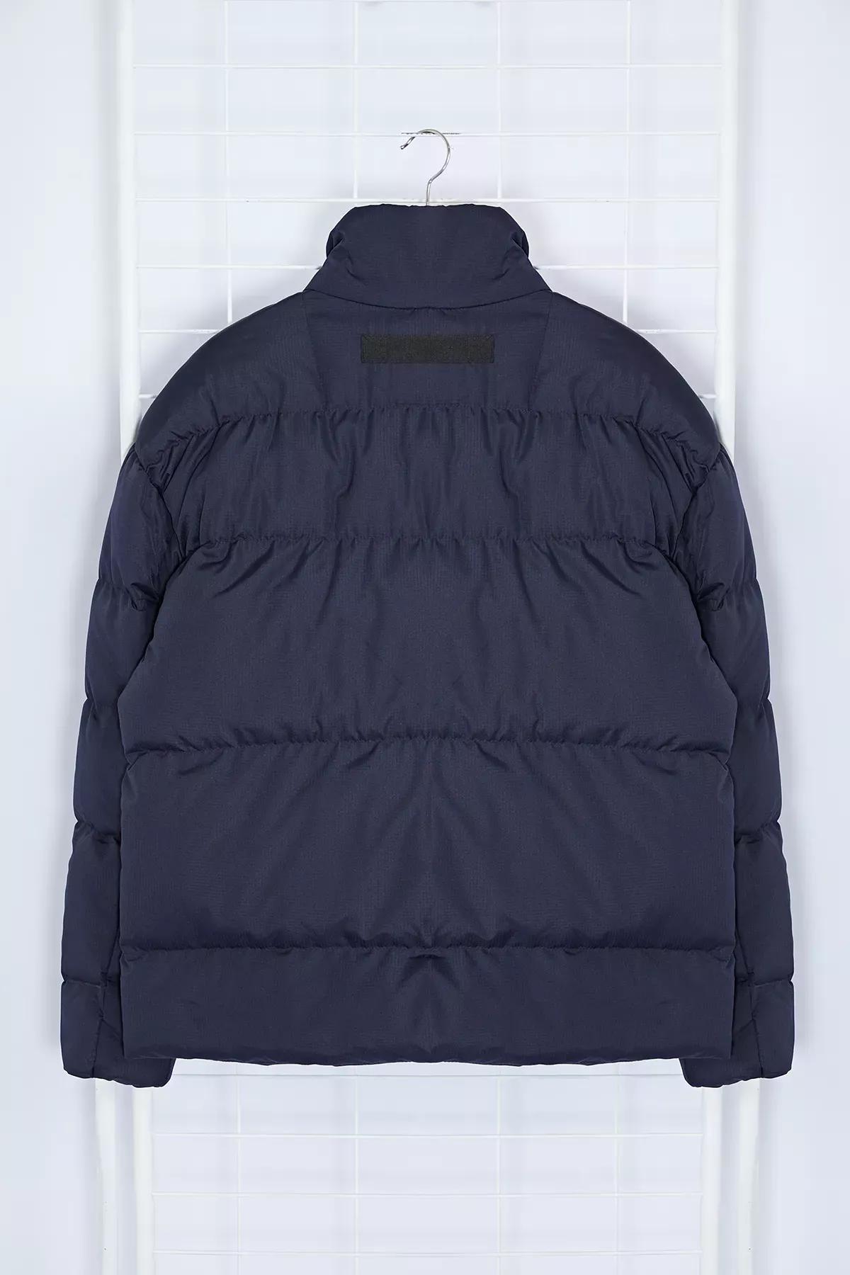 Navy Blue Oversize Ribstop Puffer Jacket TMNAW25MO00009, Single item, Navy blue, large image number 8