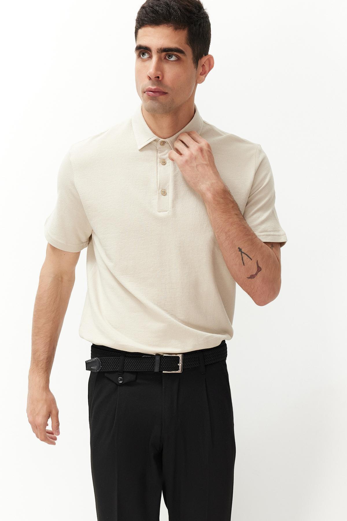 Black Italian Cut Pleated Fabric Trousers TMNSS24PL00022, Single item, , large image number 3
