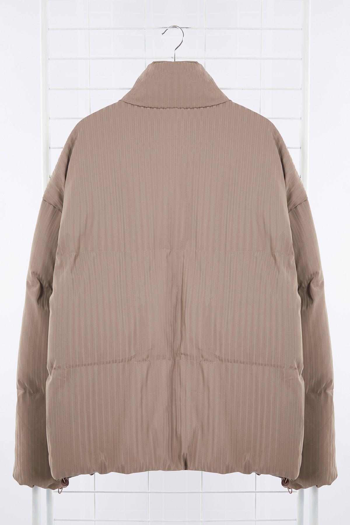 Mink Oversize Fit Stand Collar Winter Puffer Coat TMNAW25MO00019, , large image number 5
