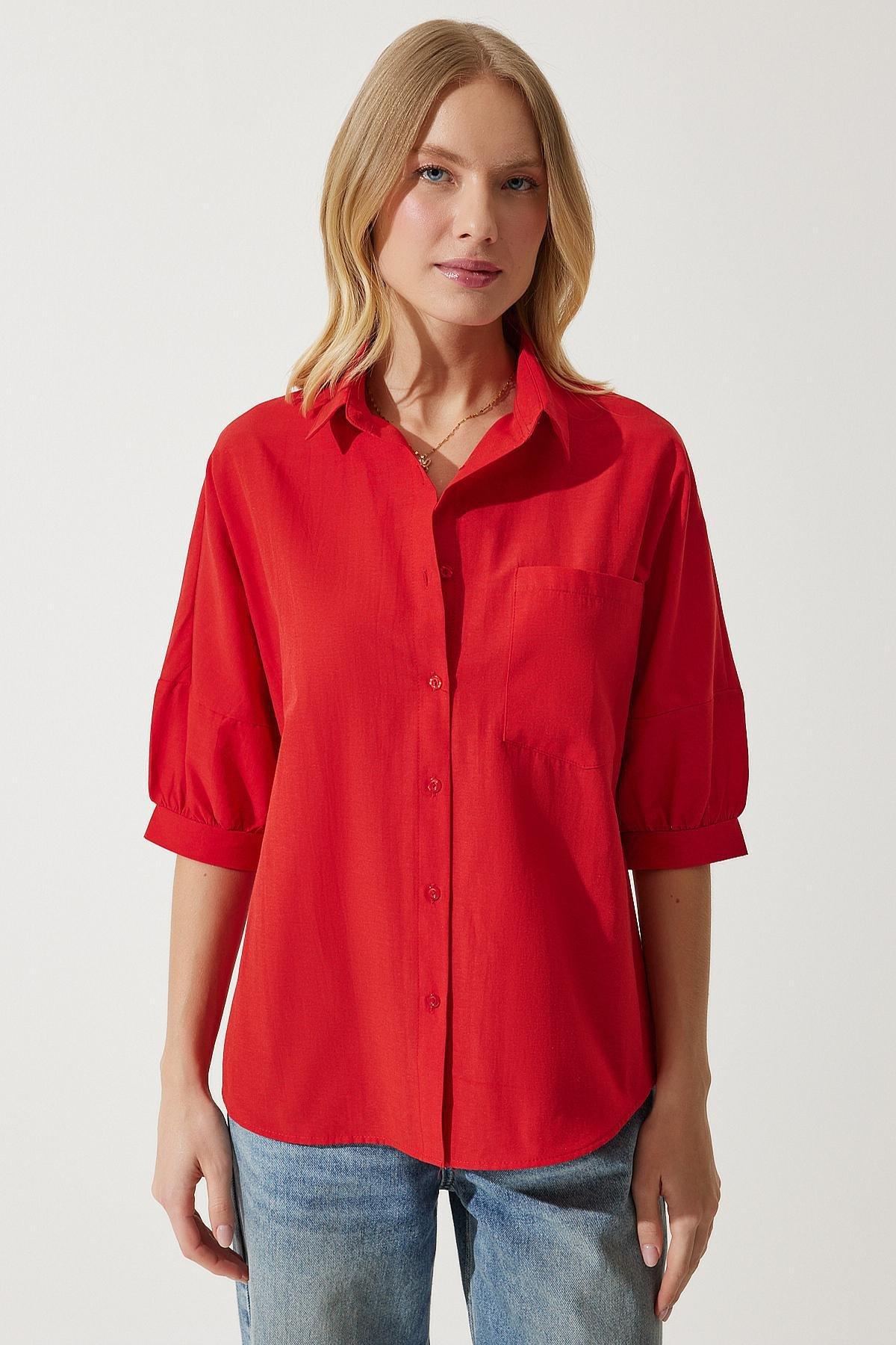 Balloon Sleeve Button Down Shirt, , large image number 3