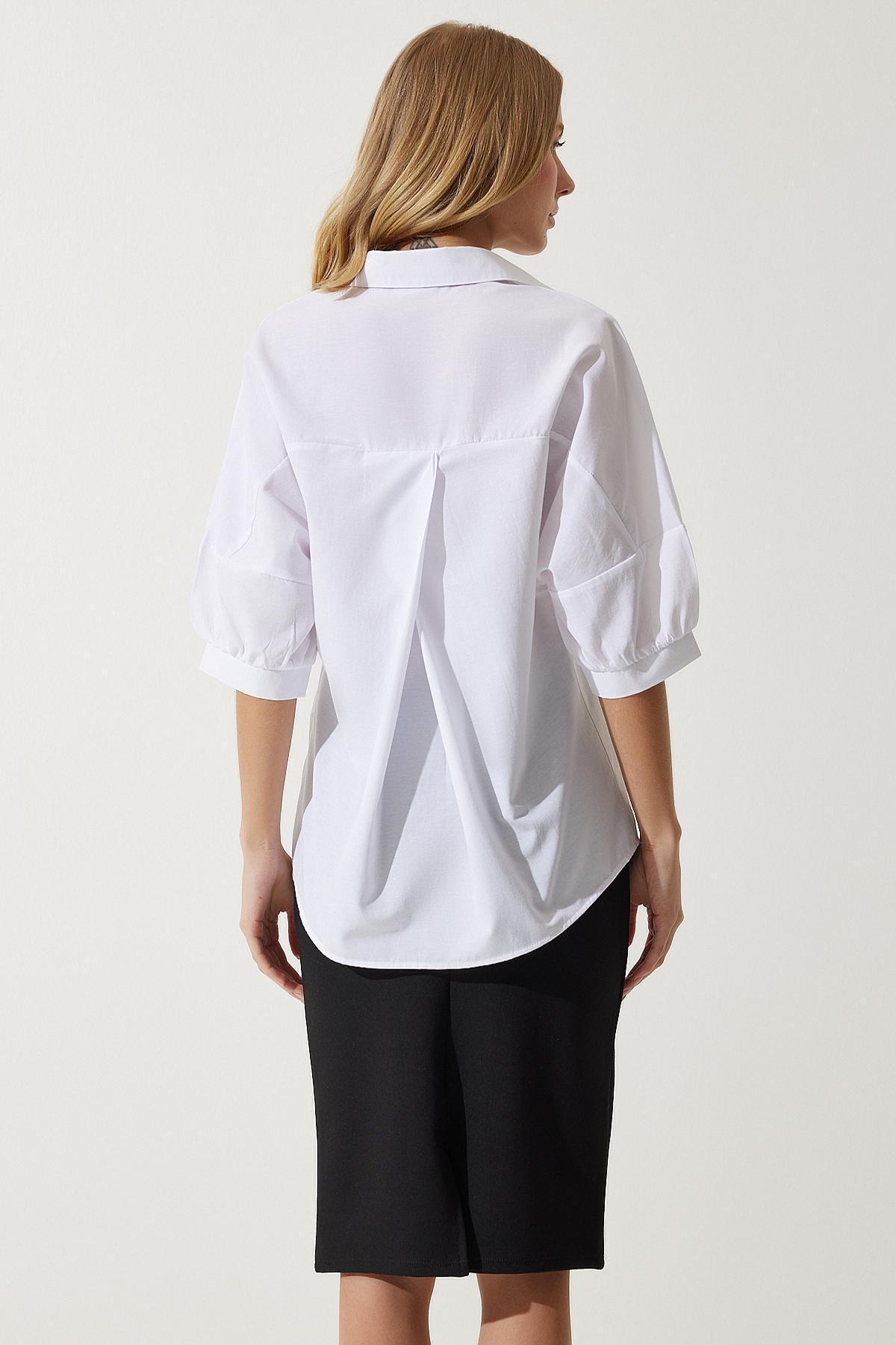 White Plain Button Down Shirt, , large image number 5
