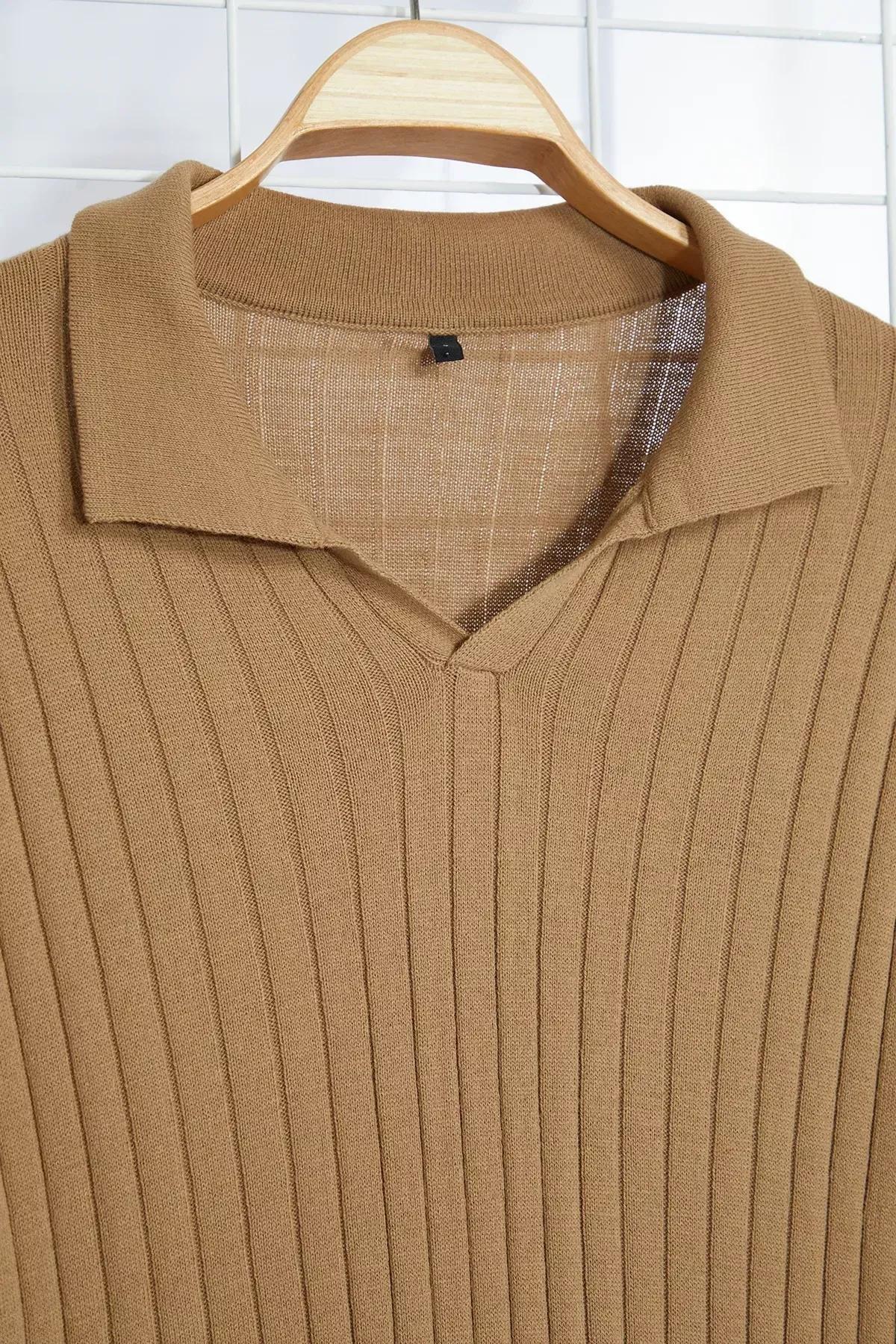 Camel Ribbed Casual Sweater, CAMEL, large image number 11