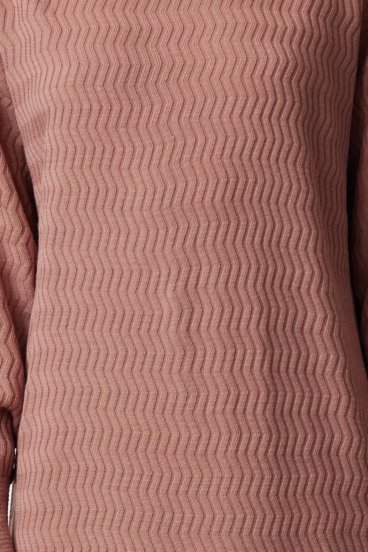 Pink Patterned Knit Dress, Dried rose, large image number 2