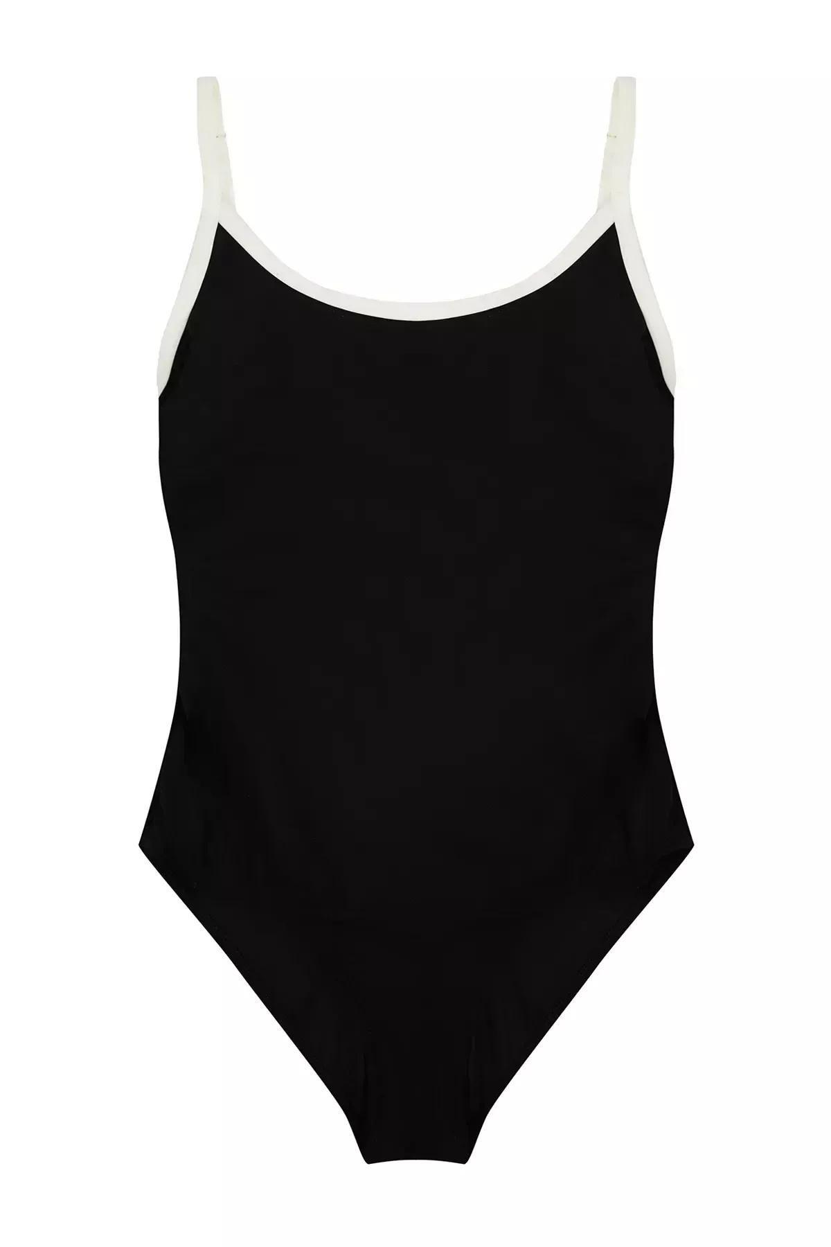 Black U-Neck Swimsuit, C101_2094, large image number 7