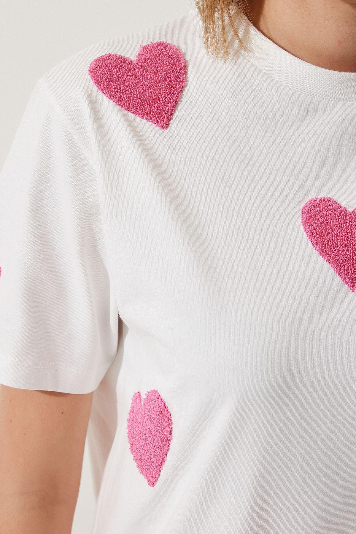 White Heart Oversize T-Shirt, C101_5696, large image number 3