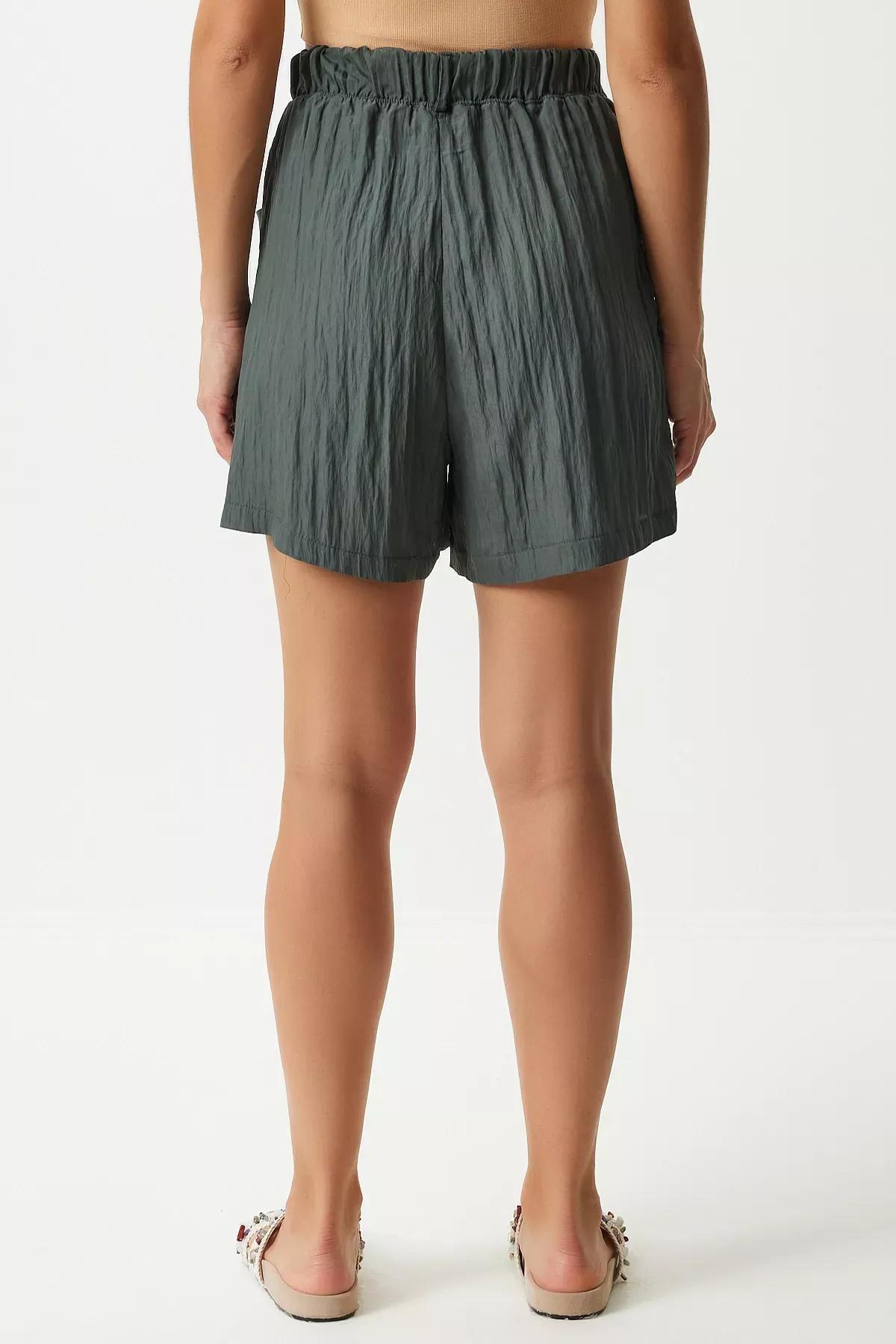 Green Belted City Shorts, , large image number 4