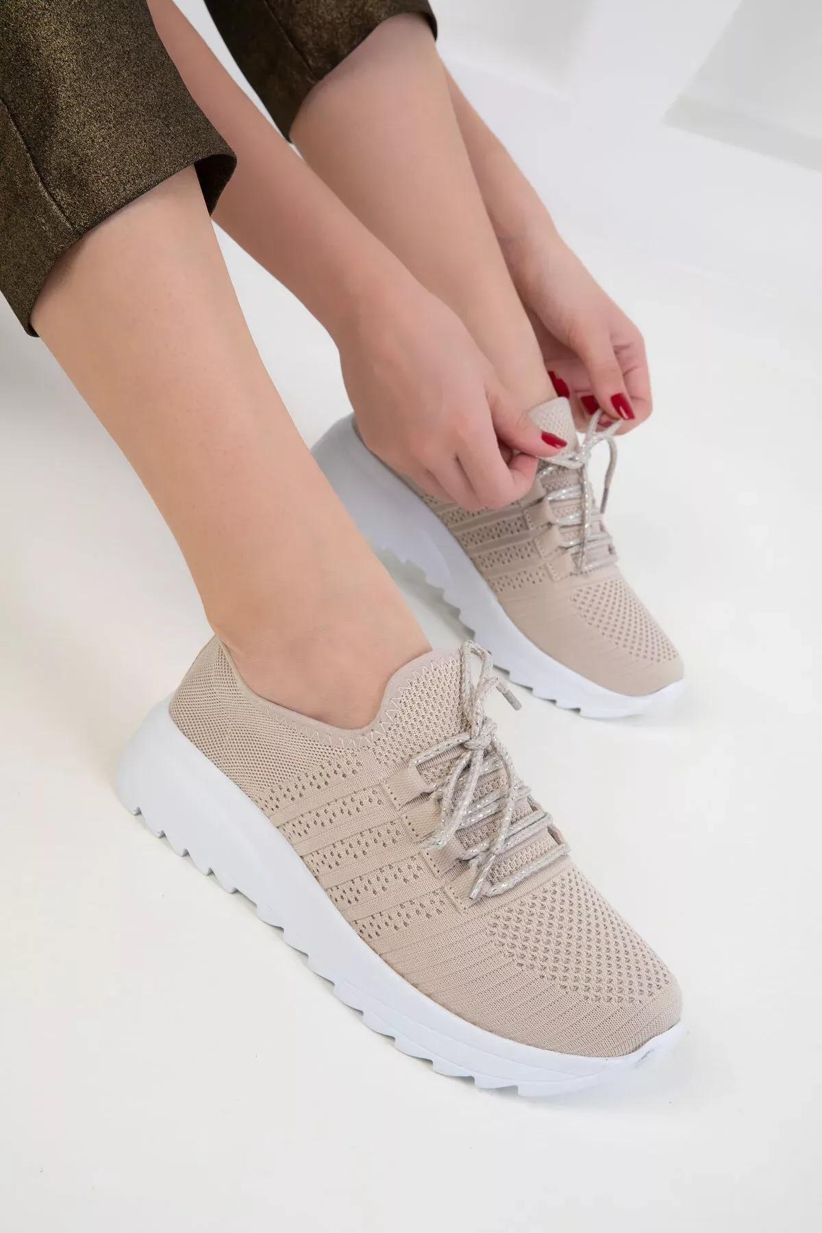 Beige Sneakers, , large image number 2