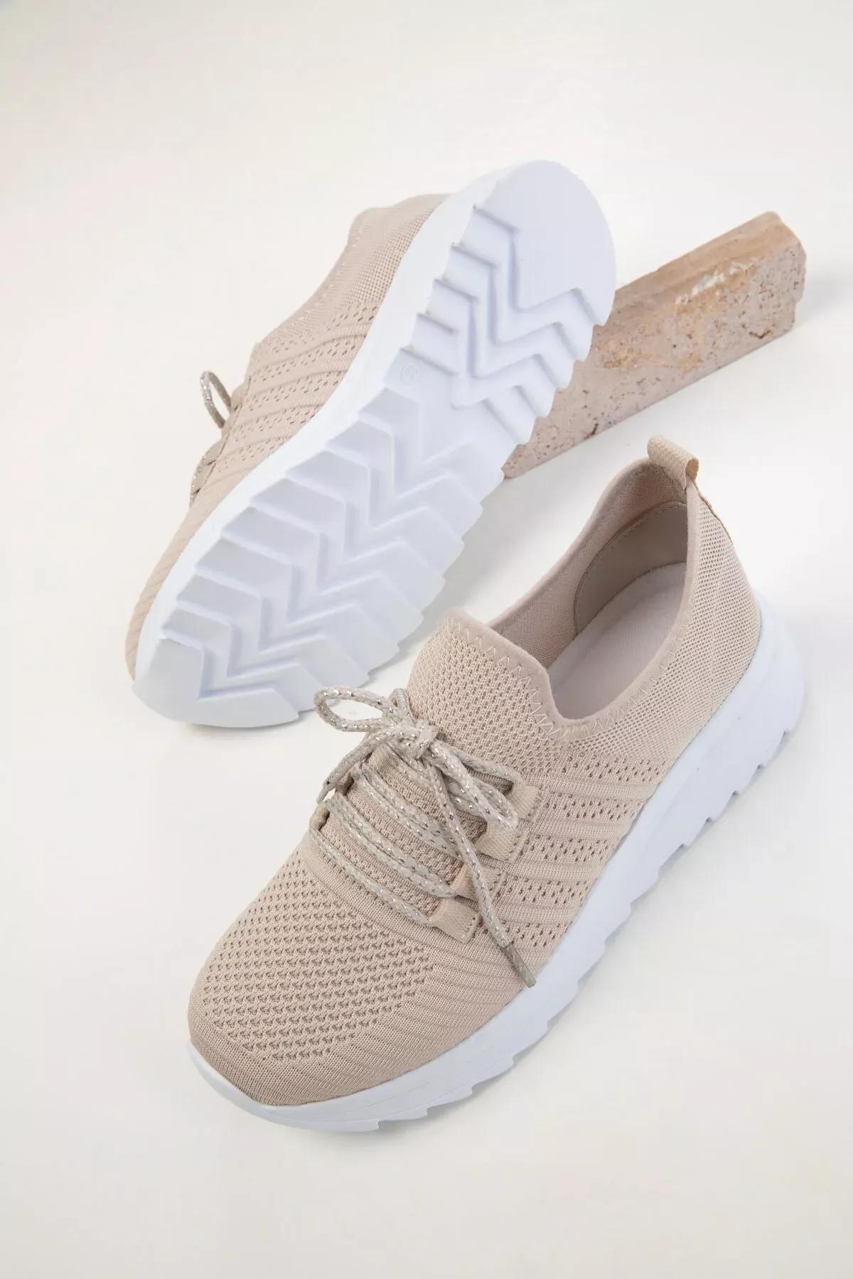 Beige Sneakers, , large image number 3