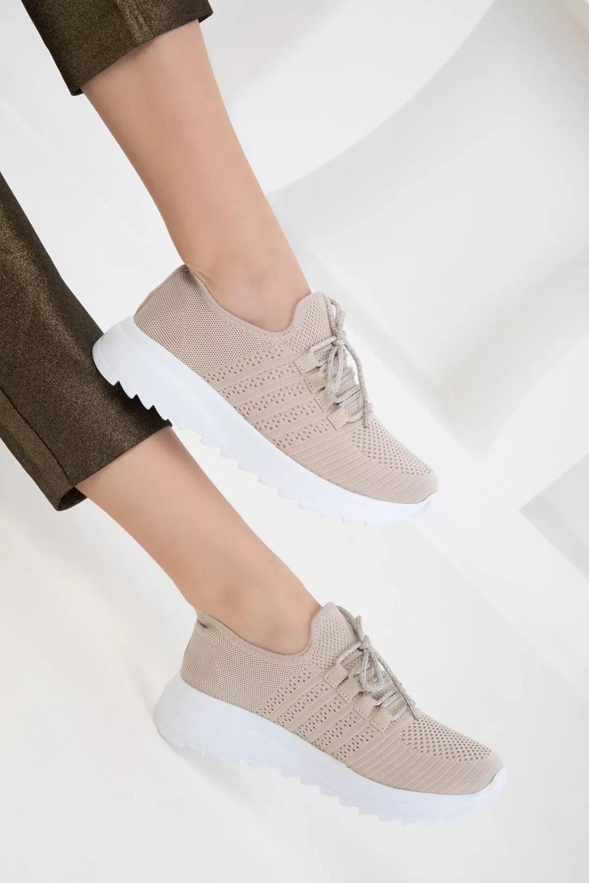 Beige Sneakers, , large image number 4