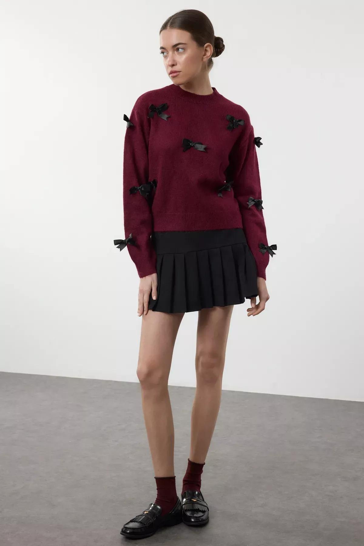 Red Ribbon Knitwear Sweater, , large image number 1