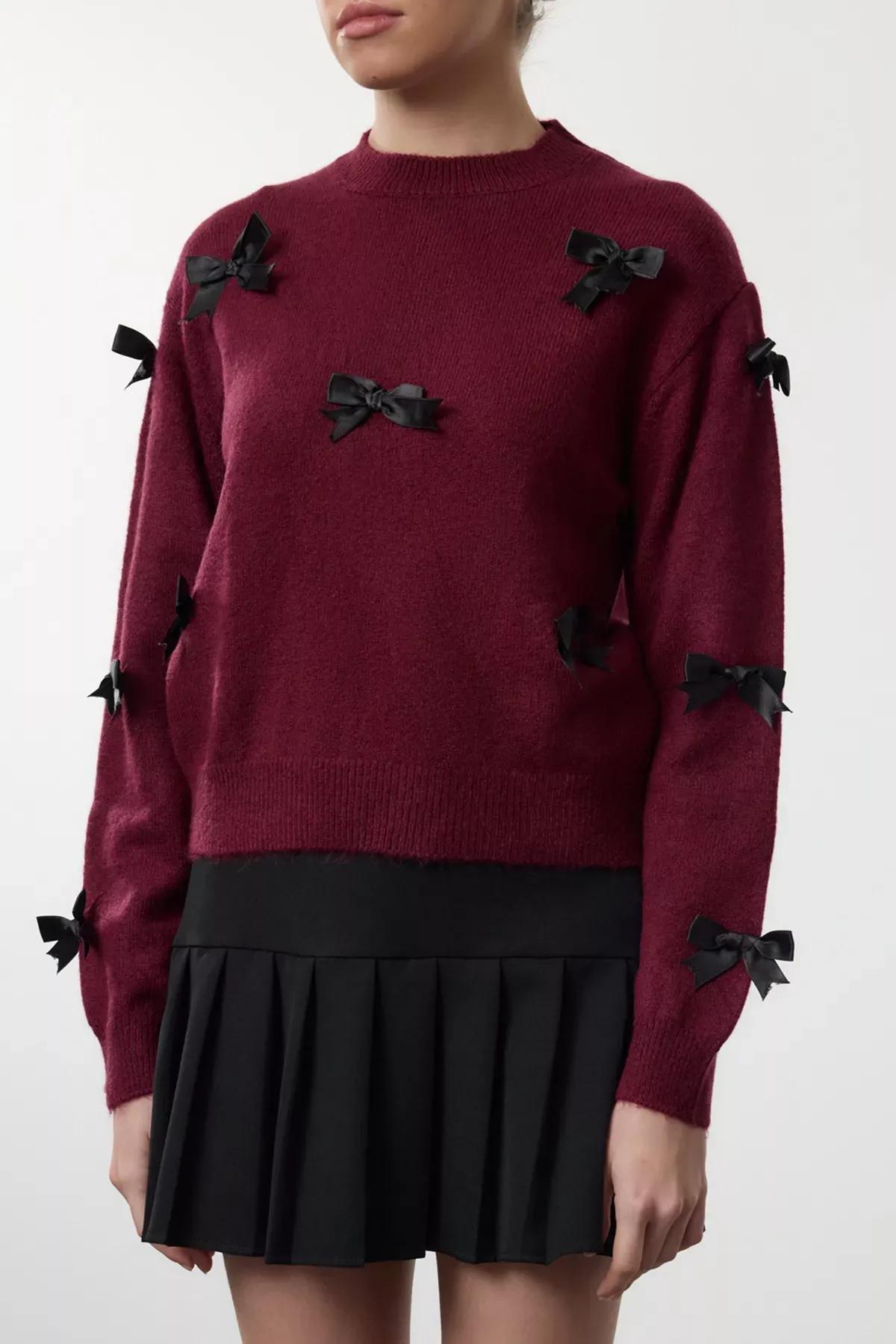 Red Ribbon Knitwear Sweater, , large image number 3