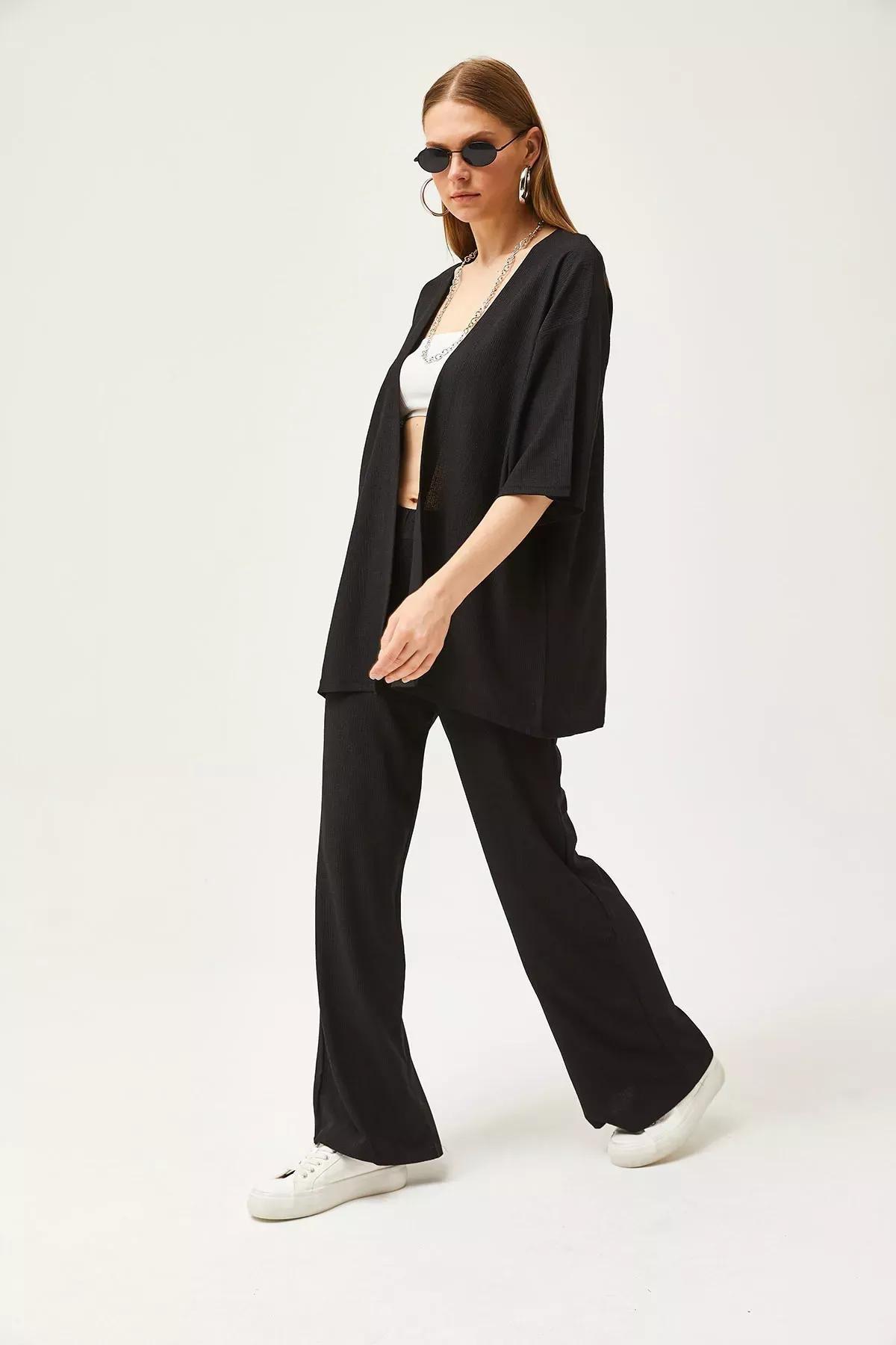 Black Set TKM-19000280 Crop Top, , large image number 3