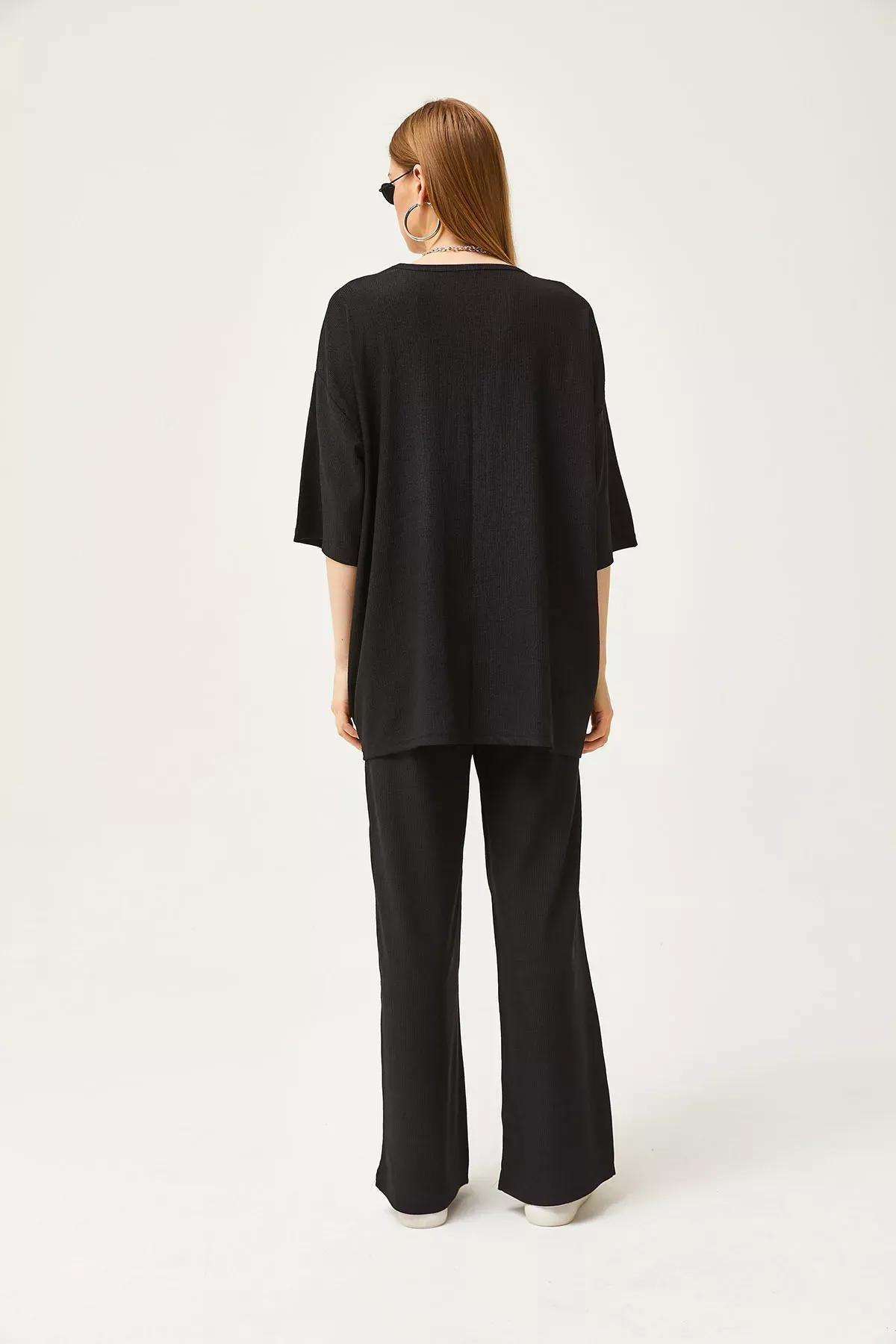 Black Set TKM-19000280 Crop Top, , large image number 4