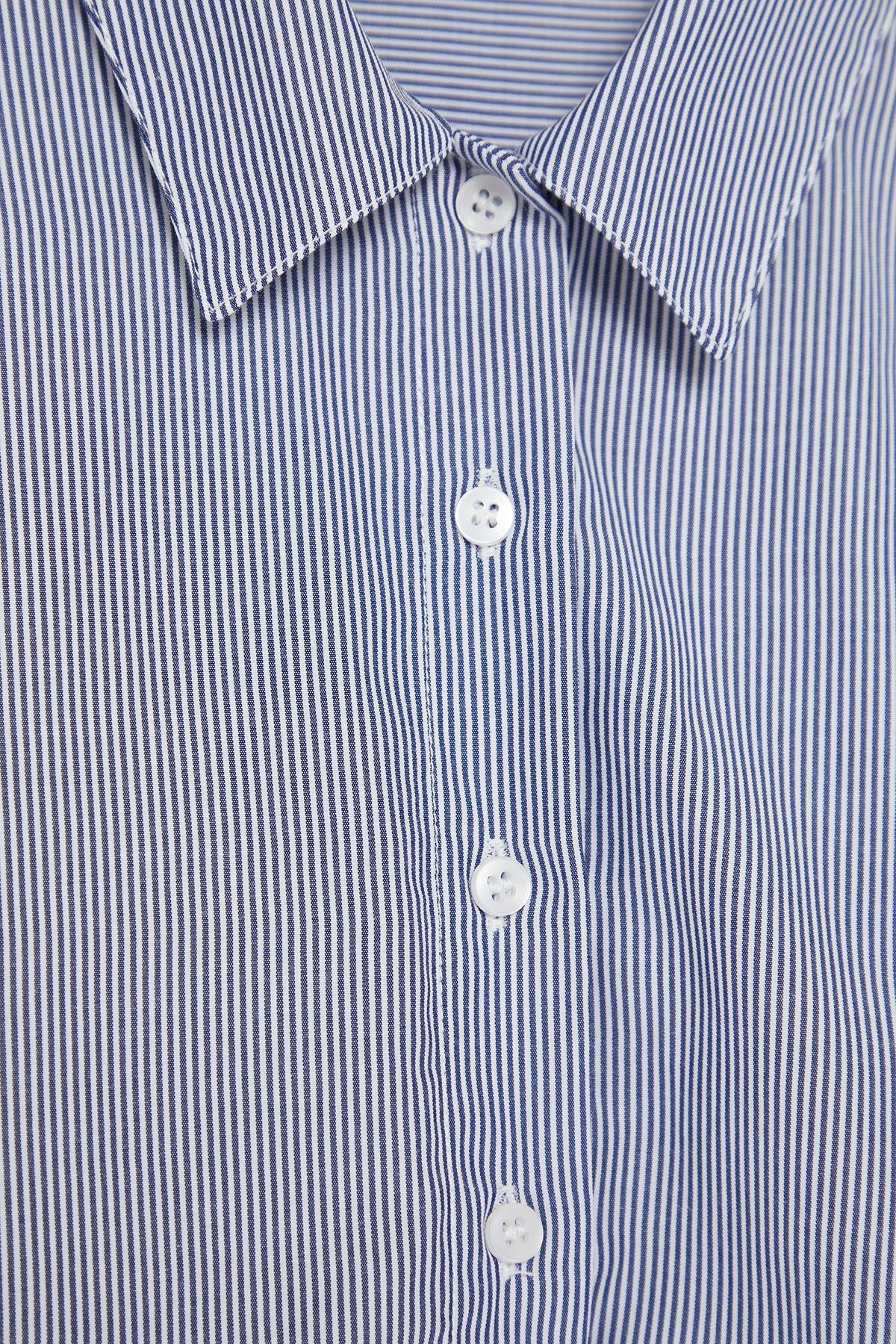 Checked Crop Shirt TBESS24GO00024, , large image number 5