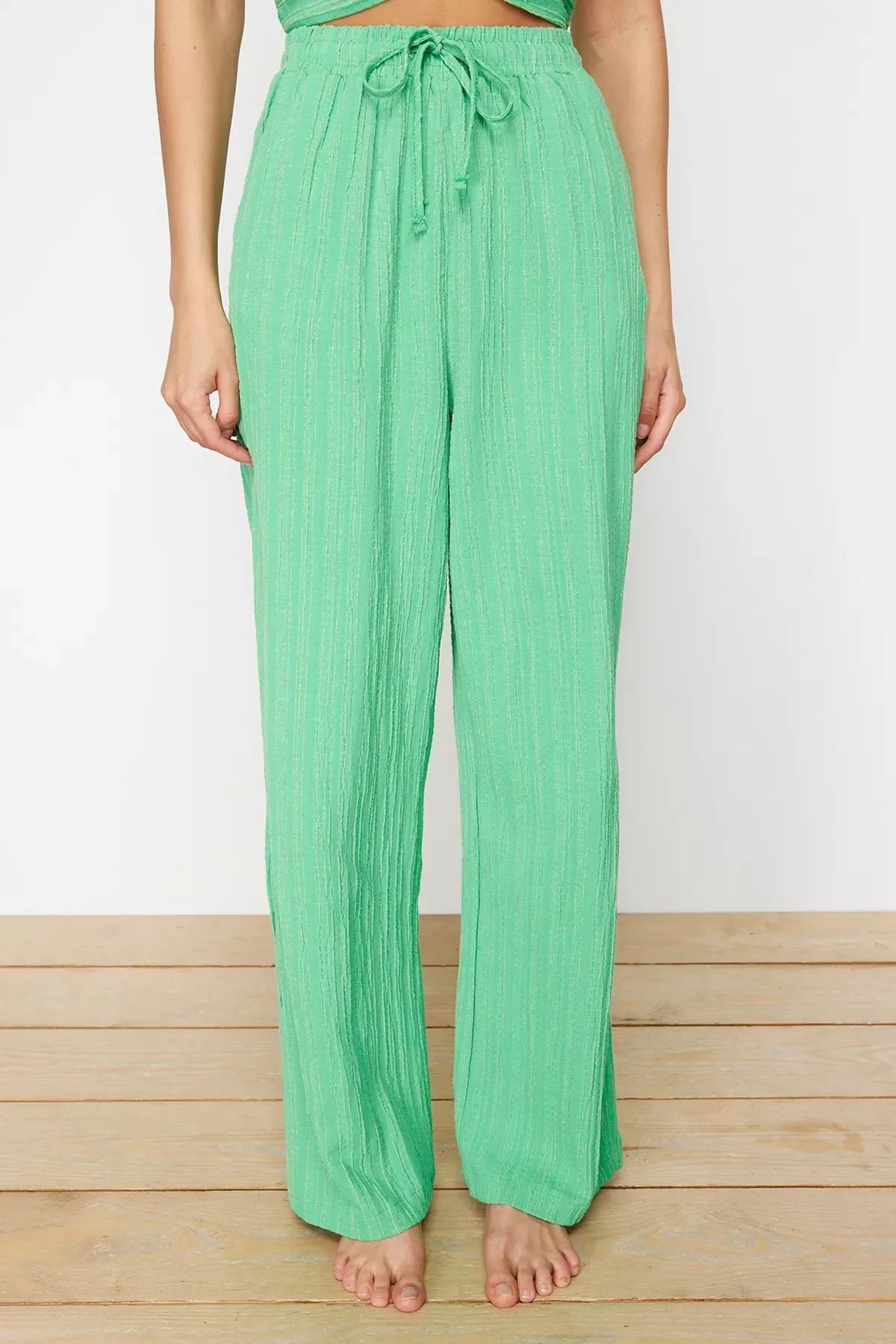 Green Blouse Trousers Set, C101_1607, large image number 4