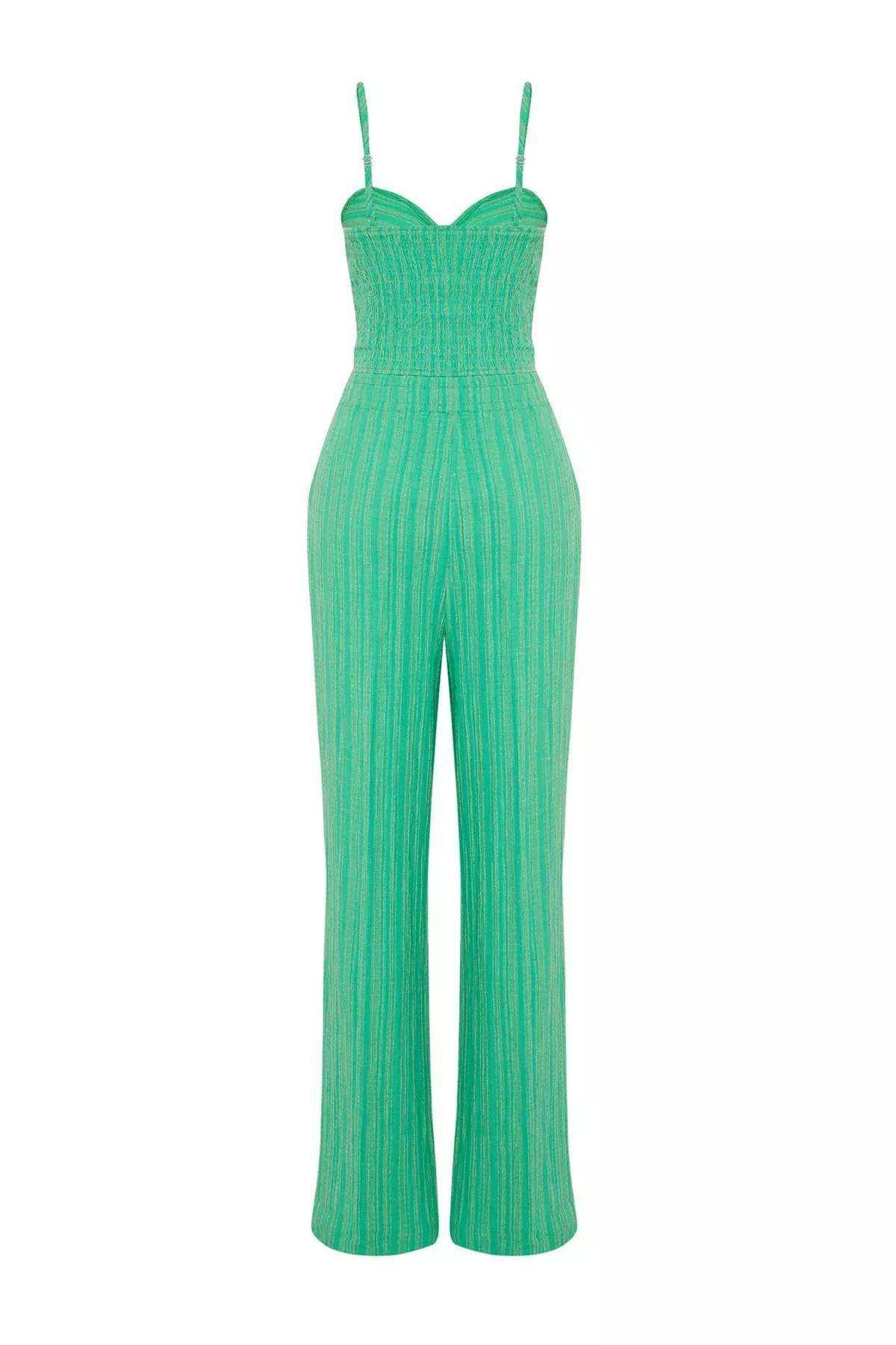 Green Blouse Trousers Set, C101_1607, large image number 6