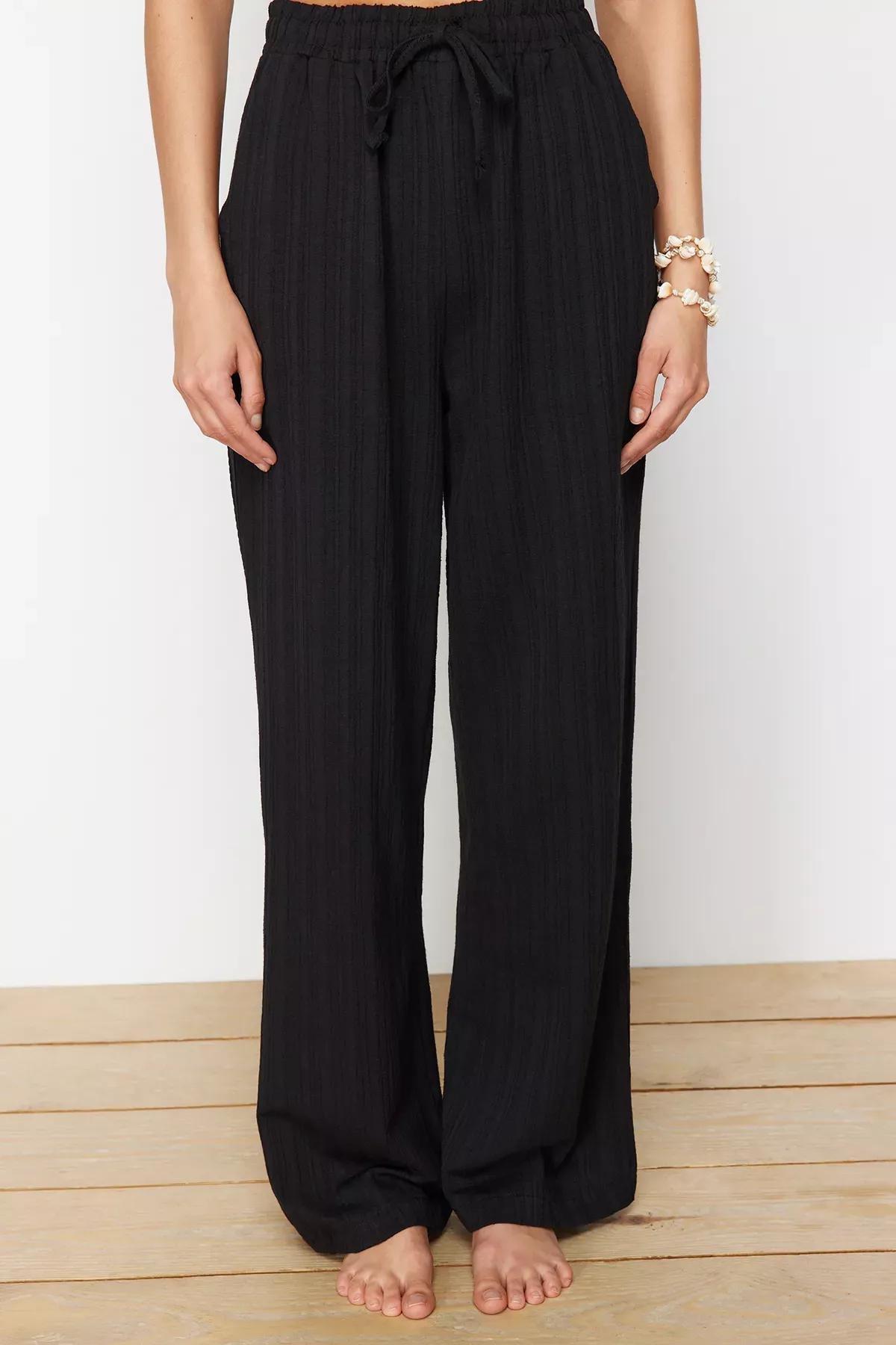 Black Blouse Trousers Set, C101_2094, large image number 4