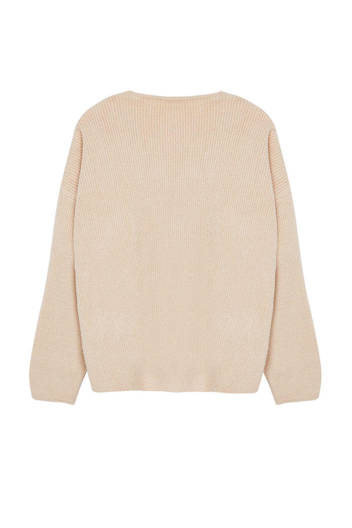 Brown d Double Breasted Cardigan, , large image number 5