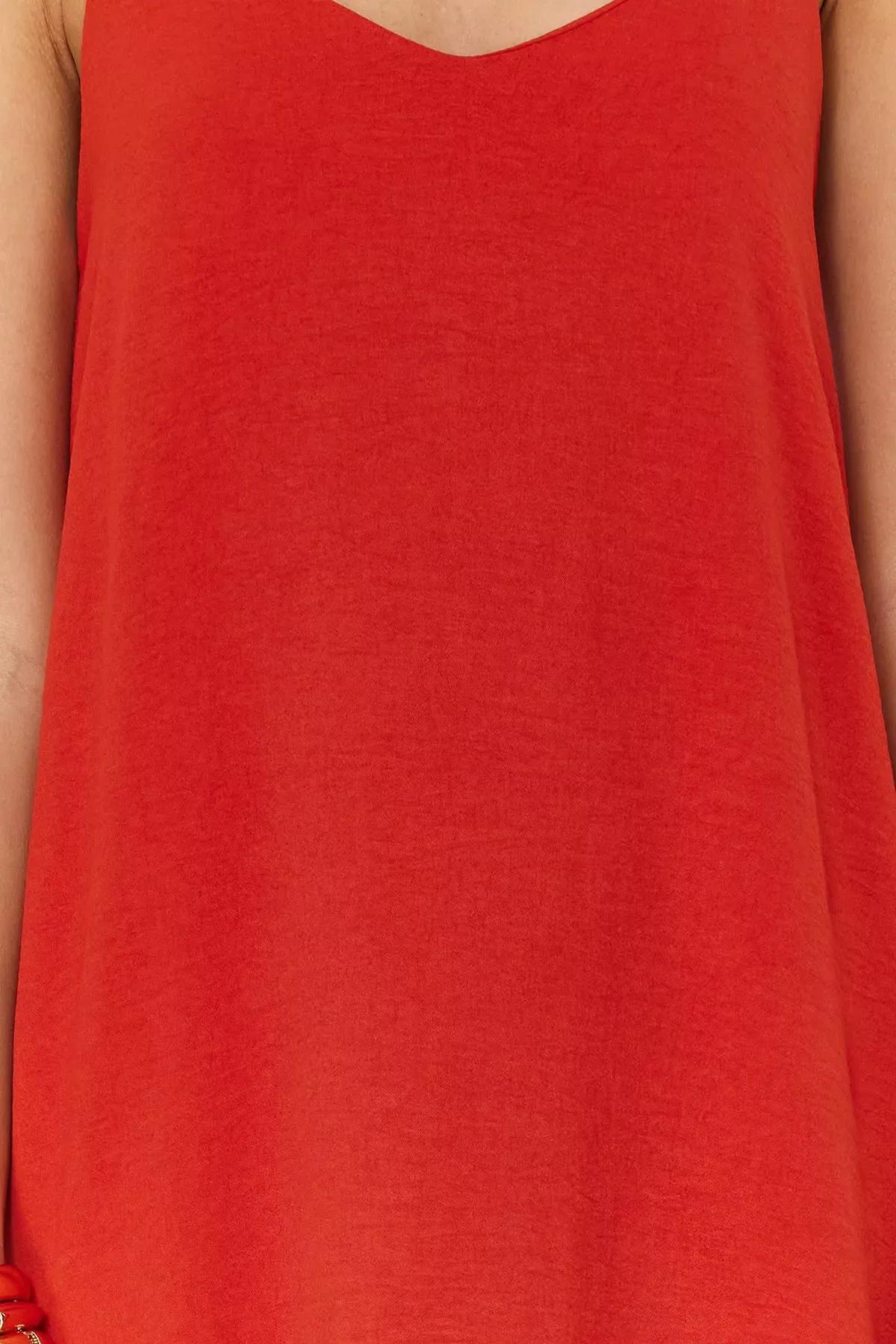 Plain Slip Casual Maxi Dress, Tile, large image number 3