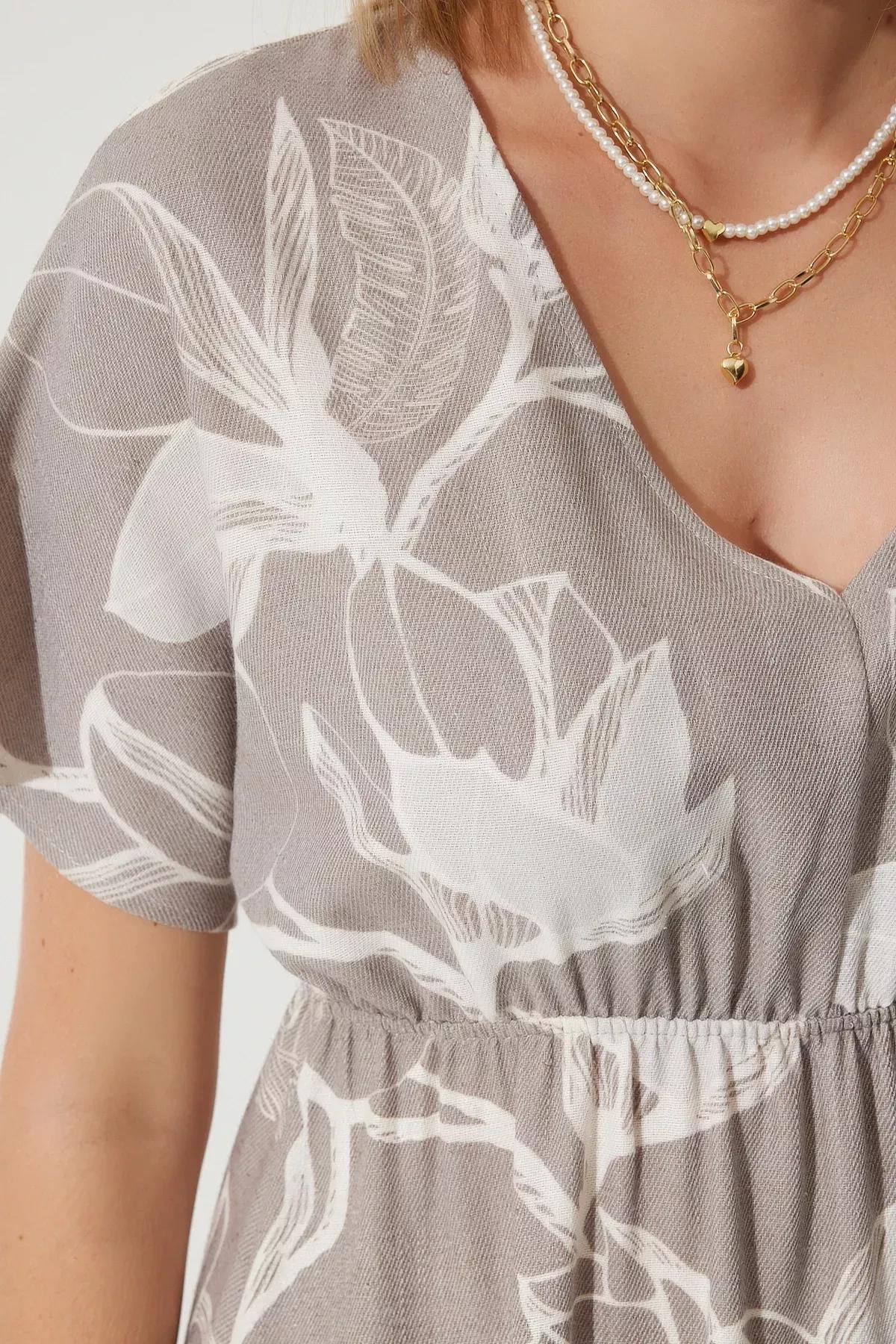 Stone Floral Kimono Midi Dress, , large image number 2