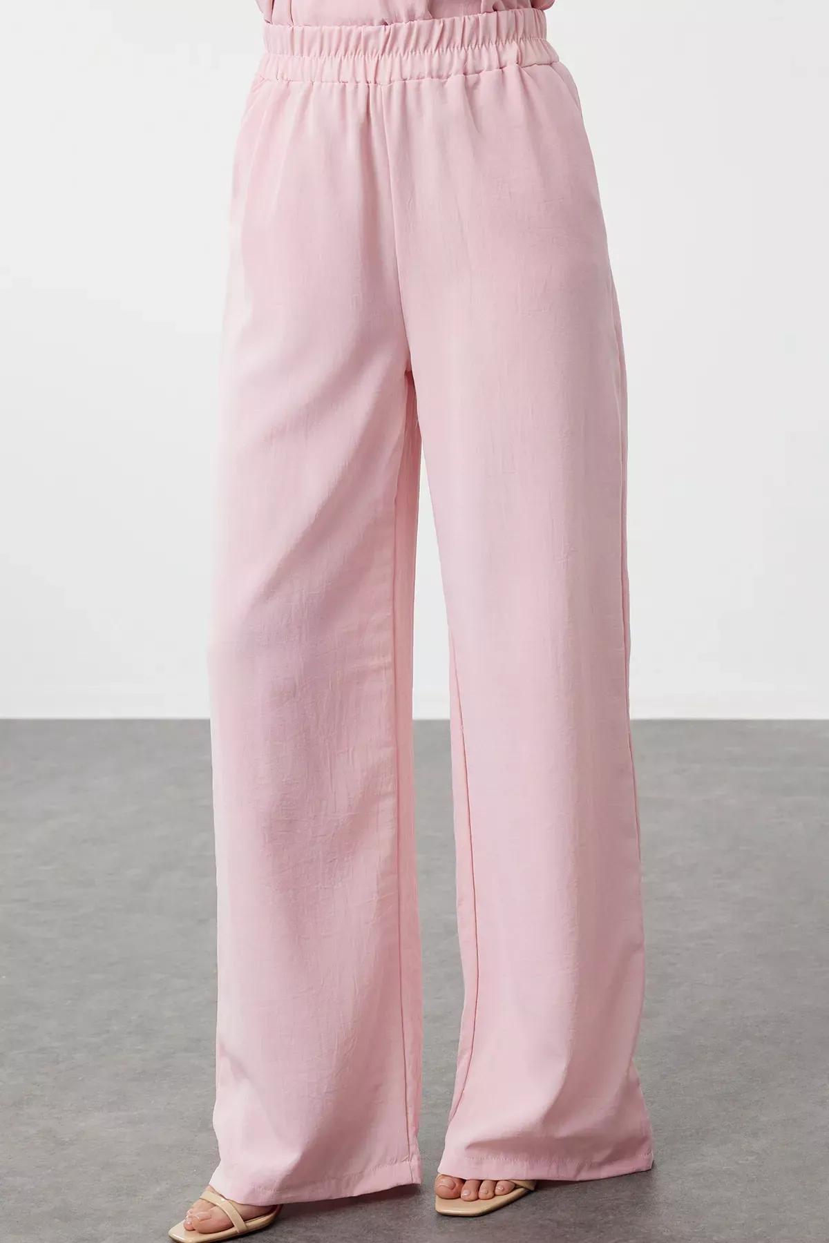 Dusty Rose Set Floral Top & Trousers, , large image number 3