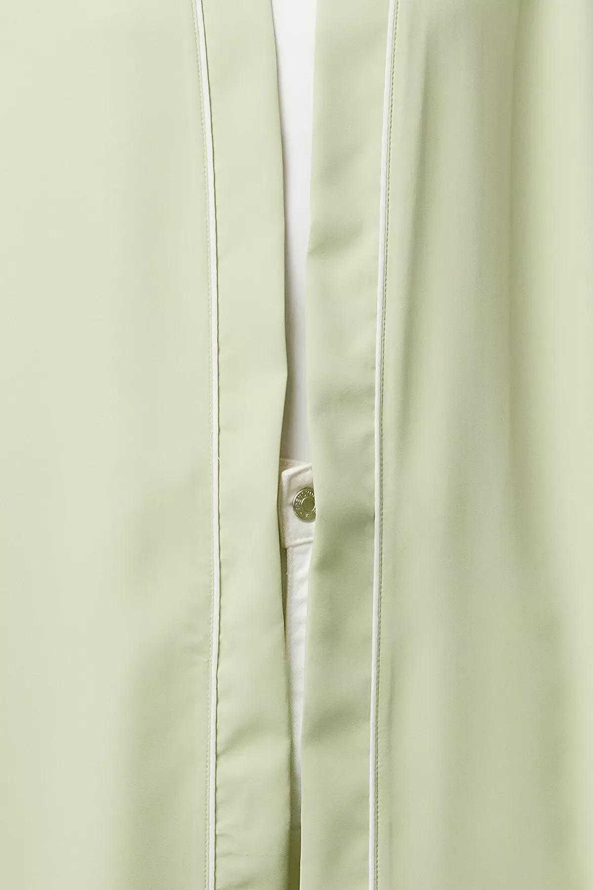 Khaki Woven Abaya Set, , large image number 2