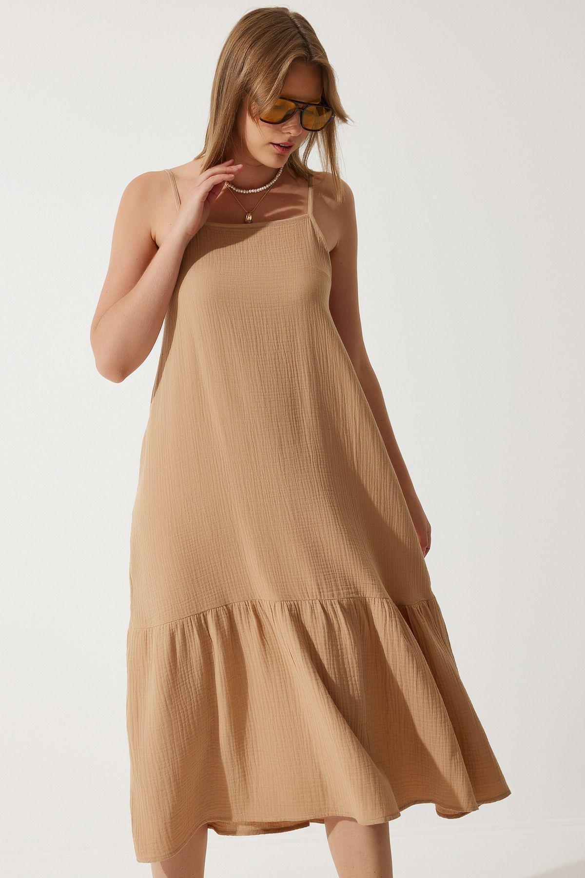 Biscuit Frills Ruffle Midi Dress BP00163, , large image number 0