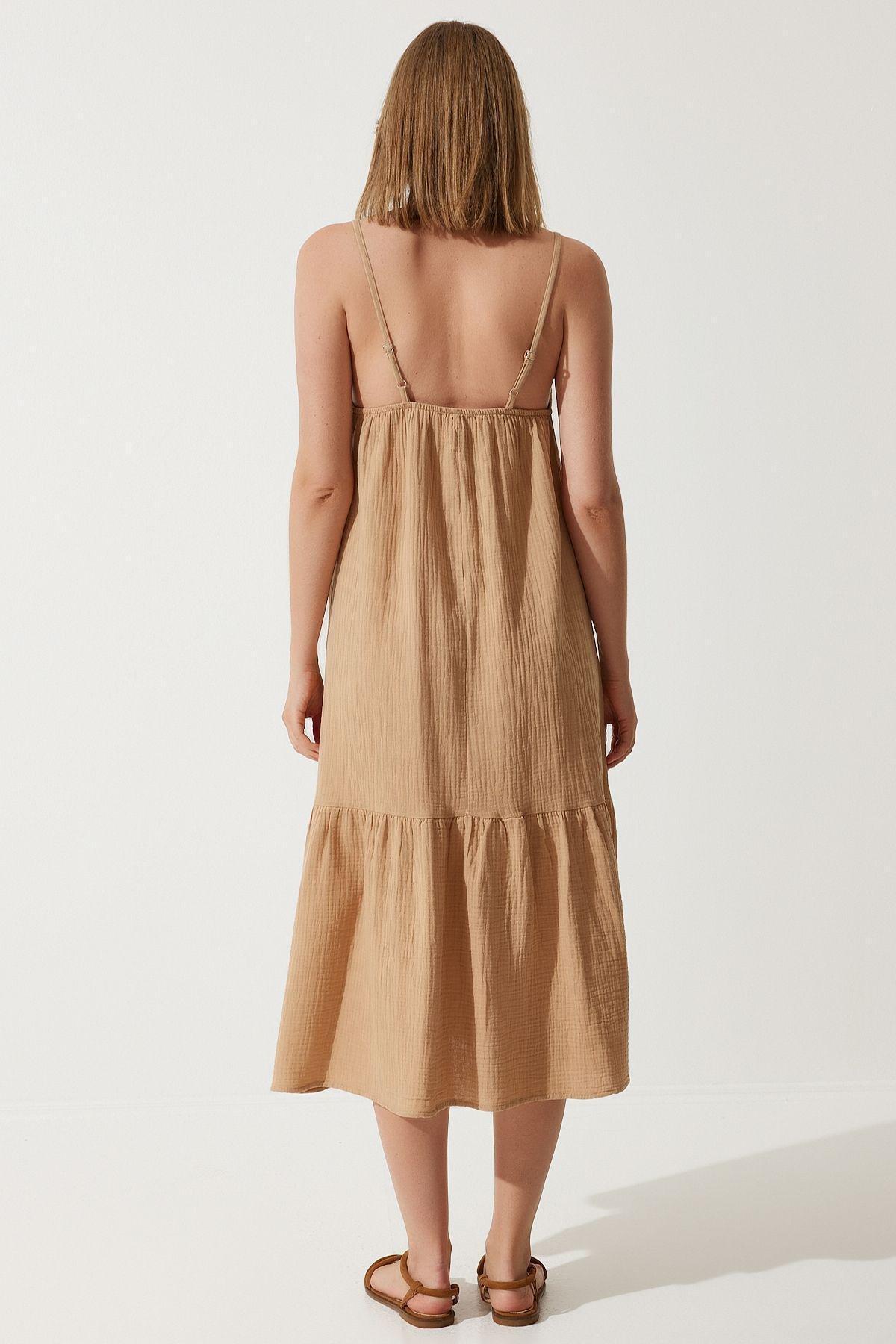 Biscuit Frills Ruffle Midi Dress BP00163, , large image number 1