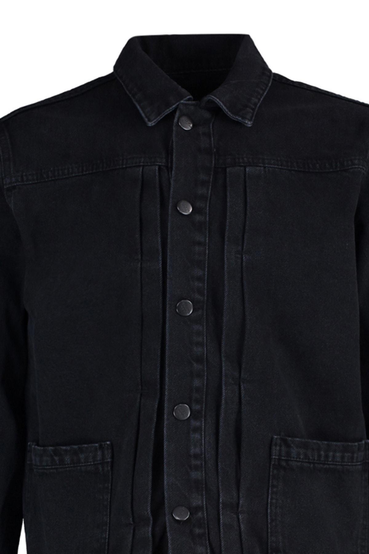 Grey Lapel Collar Jacket, , large image number 13